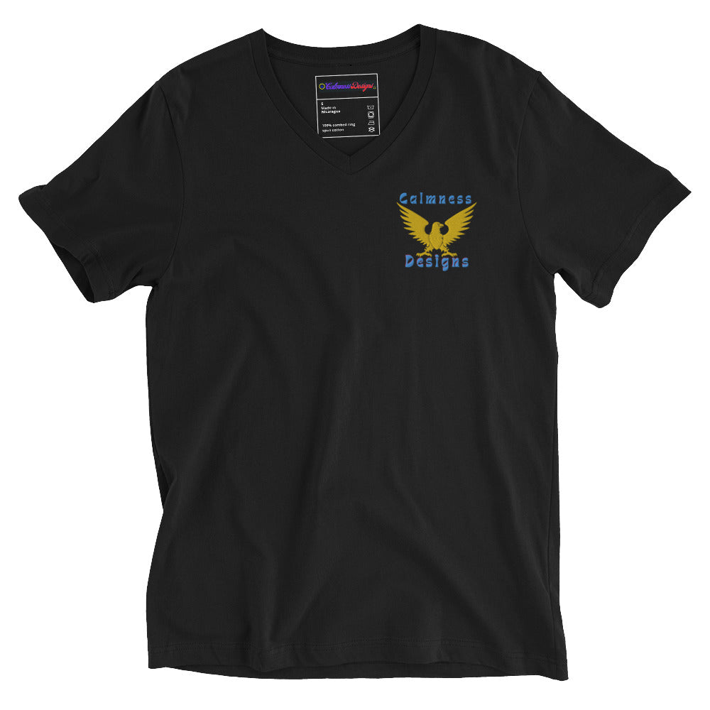 Eagle HERALDIC Symbol, CALMNESS DESIGNS, Creative Designer's, Unisex Short Sleeve V-Neck T-Shirt