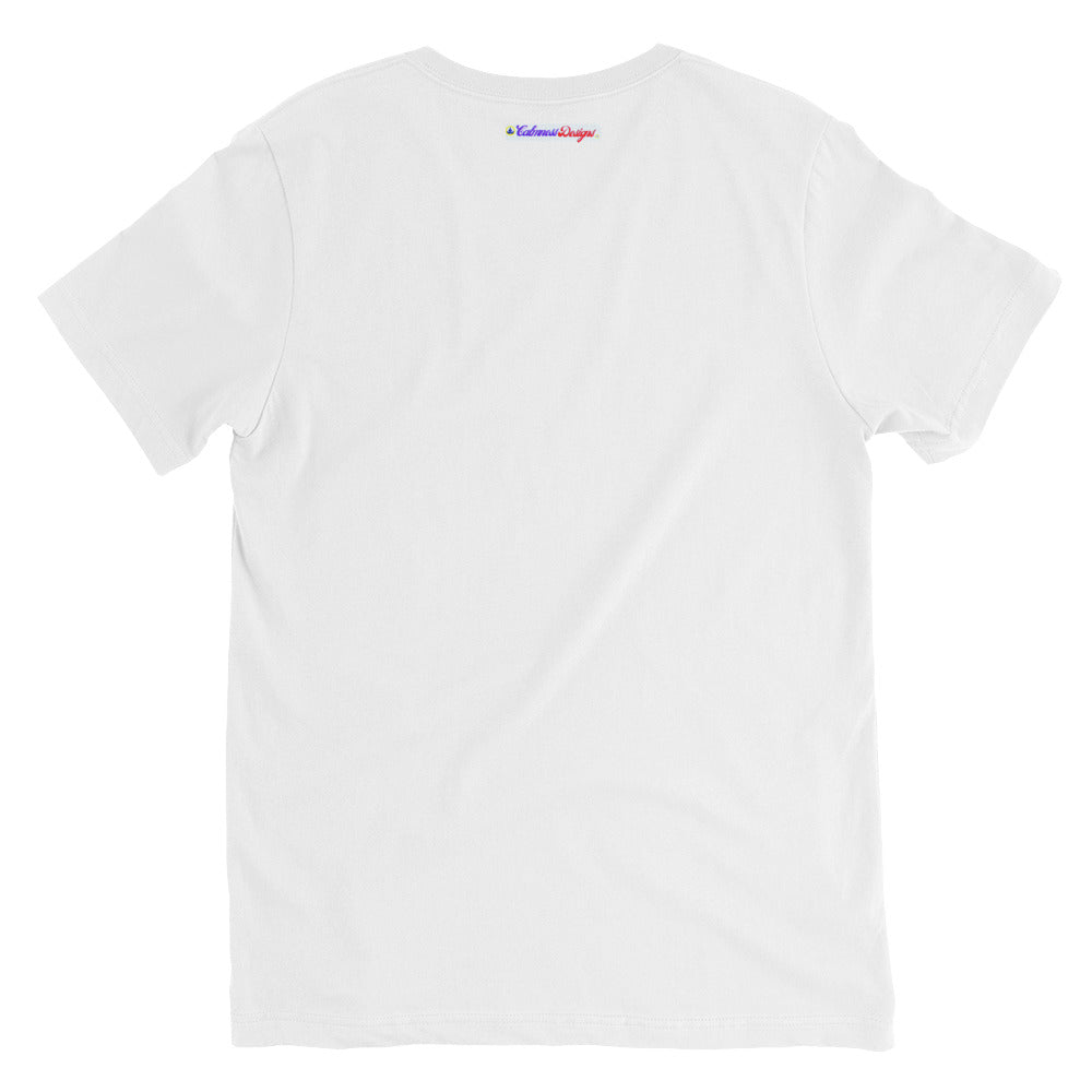 Speech Bubble, Inspirational Designer's, Creative Calmness Designs, Unisex Short Sleeve V-Neck T-Shirt