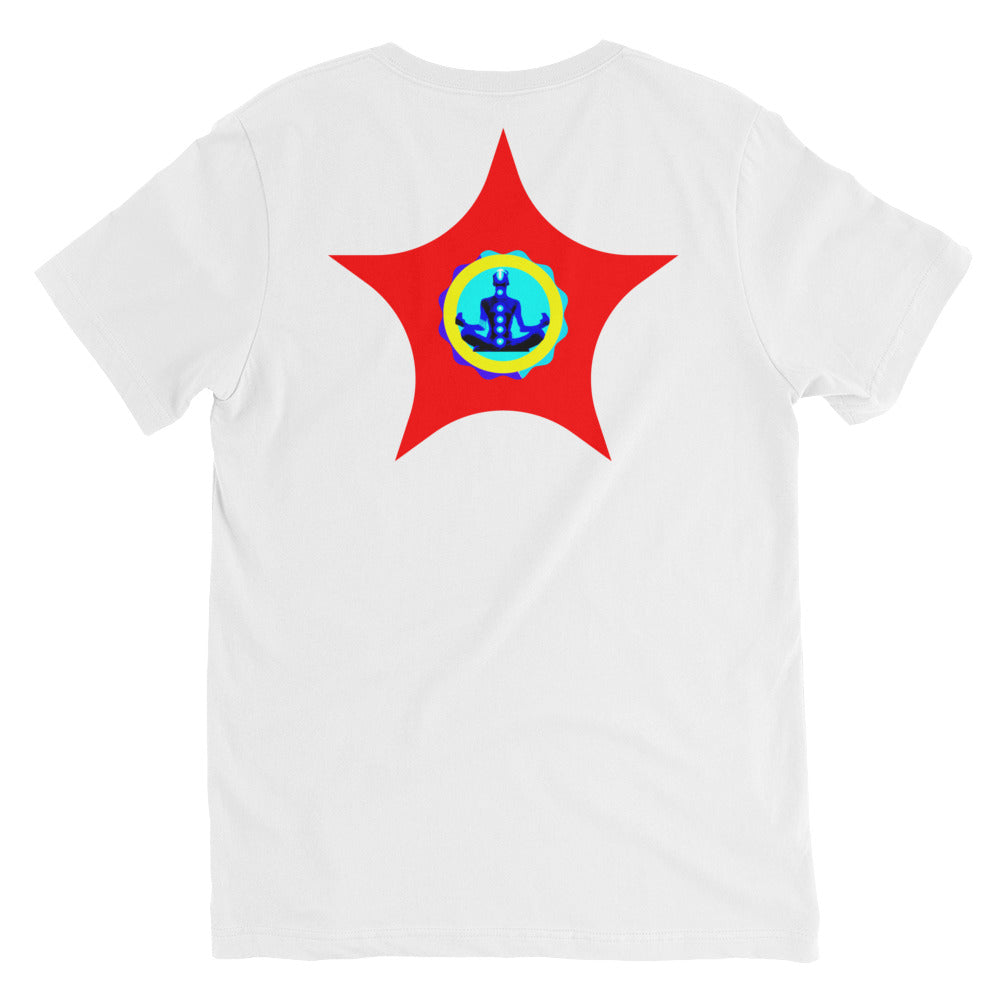 Teddy Bear , RELAXING, Chilling, Calmness Designs, Creative Designs, Unisex Short Sleeve V-Neck T-Shirt
