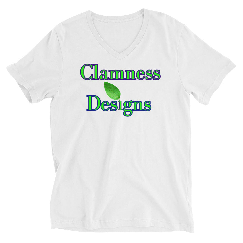 Wet Lemon Leah, Calmness Designs, Unisex Short Sleeve V-Neck T-Shirt