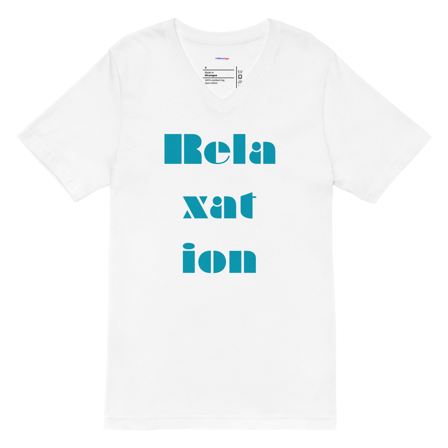 Relaxation, Calmness Designs, Creative Designs, Unisex Short Sleeve V-Neck T-Shirt