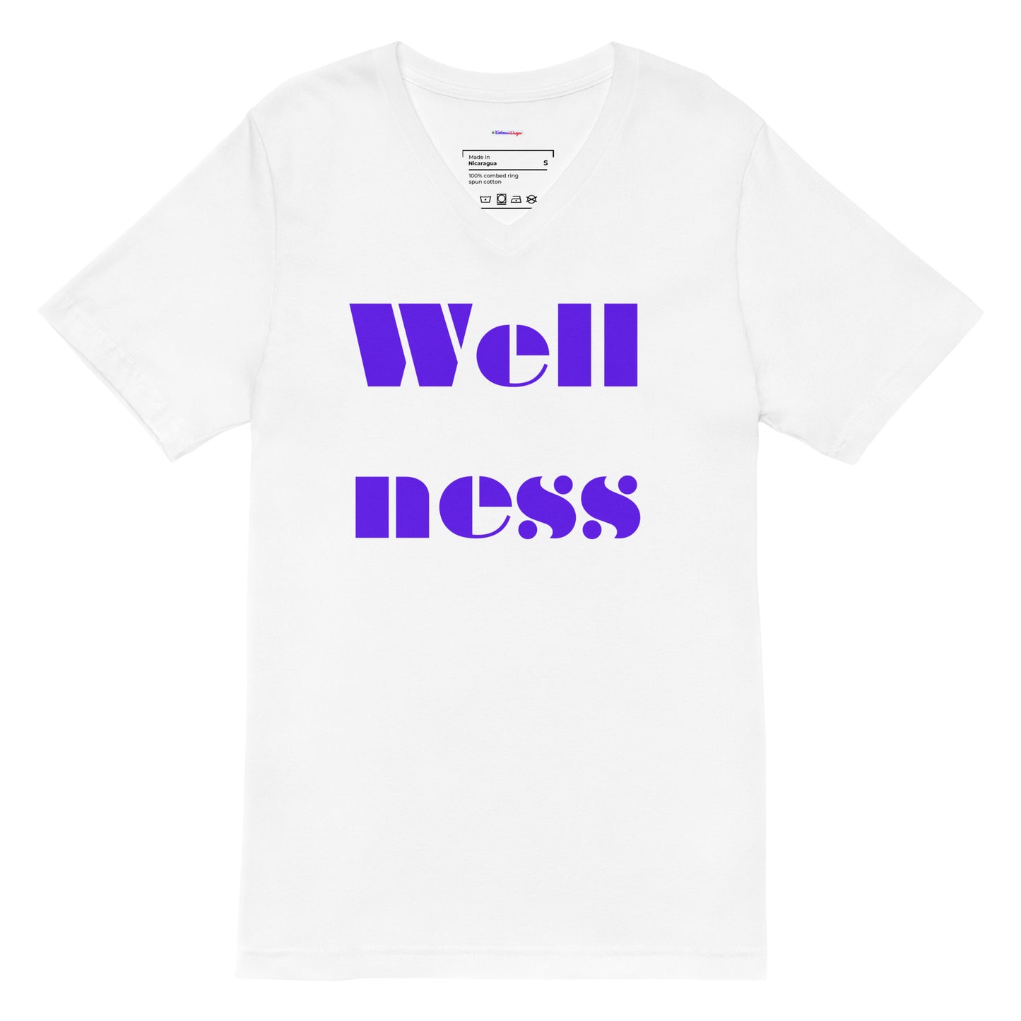 Wellness, Calmness Designs, Creative Designs, Unisex Short Sleeve V-Neck T-Shirt