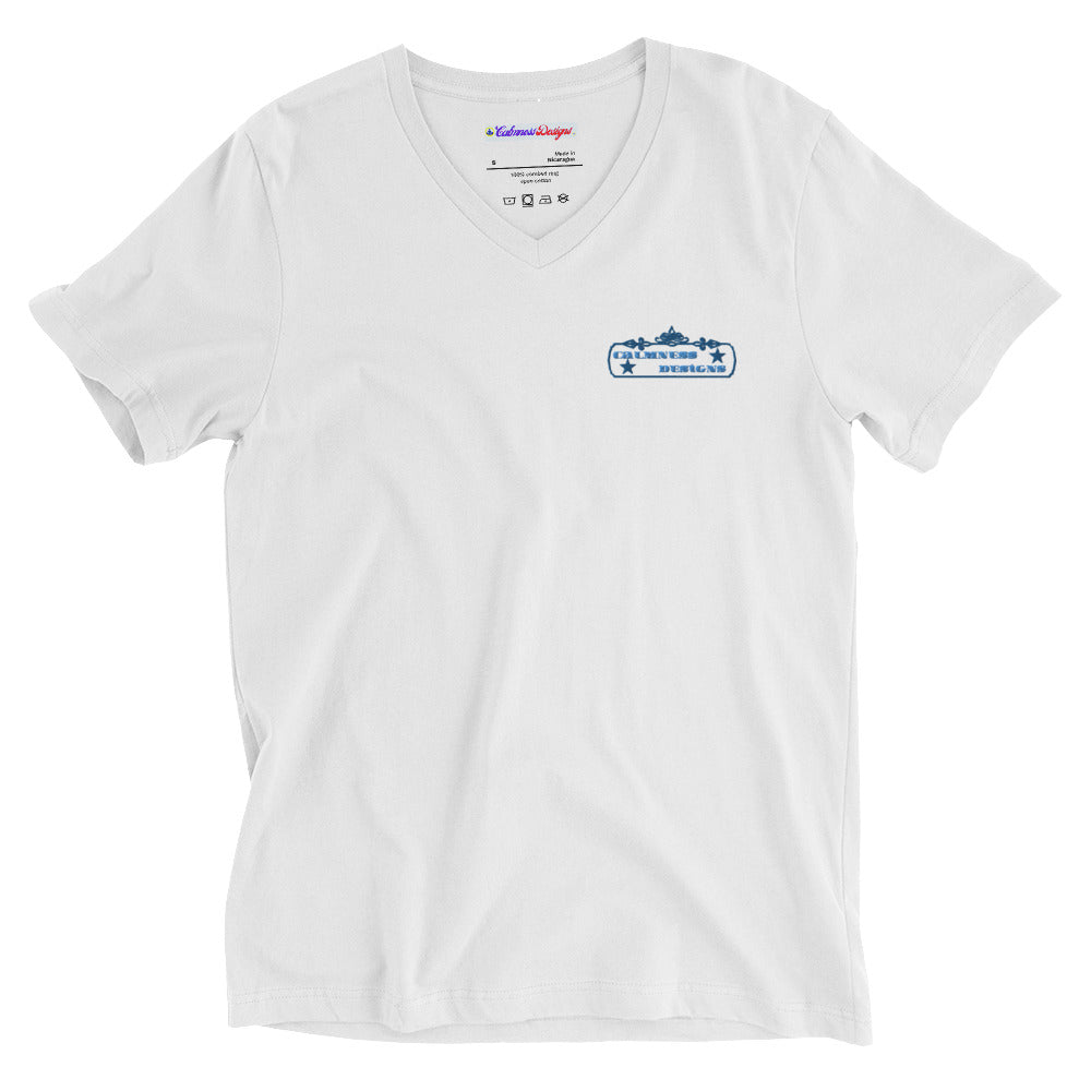 Vintage Rectangular Frame, CALMNESS DESIGNS, Creative Designer's, Unisex Short Sleeve V-Neck T-Shirt