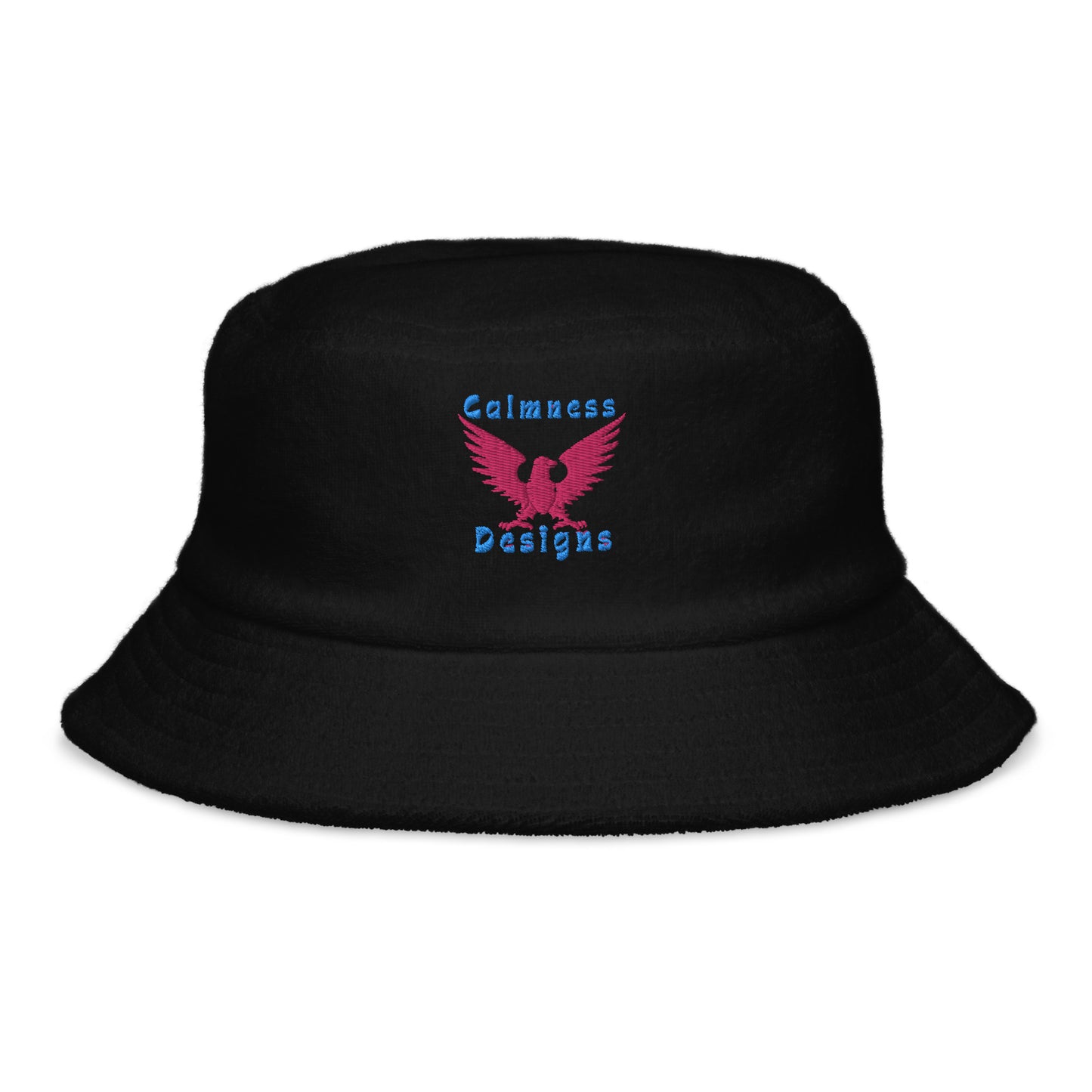 Eagle HERALDIC Symbol, CALMNESS DESIGNS, Creative Designer's, Unstructured terry cloth bucket hat