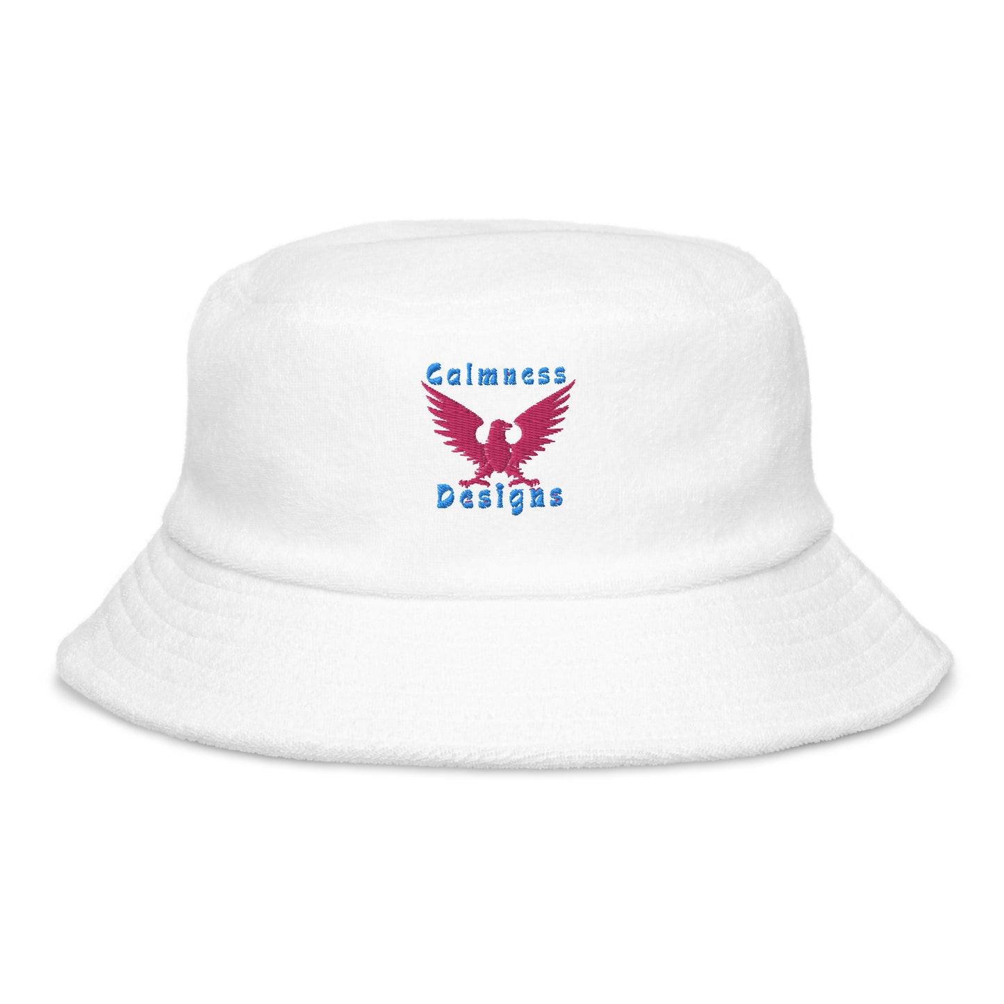 Eagle HERALDIC Symbol, CALMNESS DESIGNS, Creative Designer's, Unstructured terry cloth bucket hat