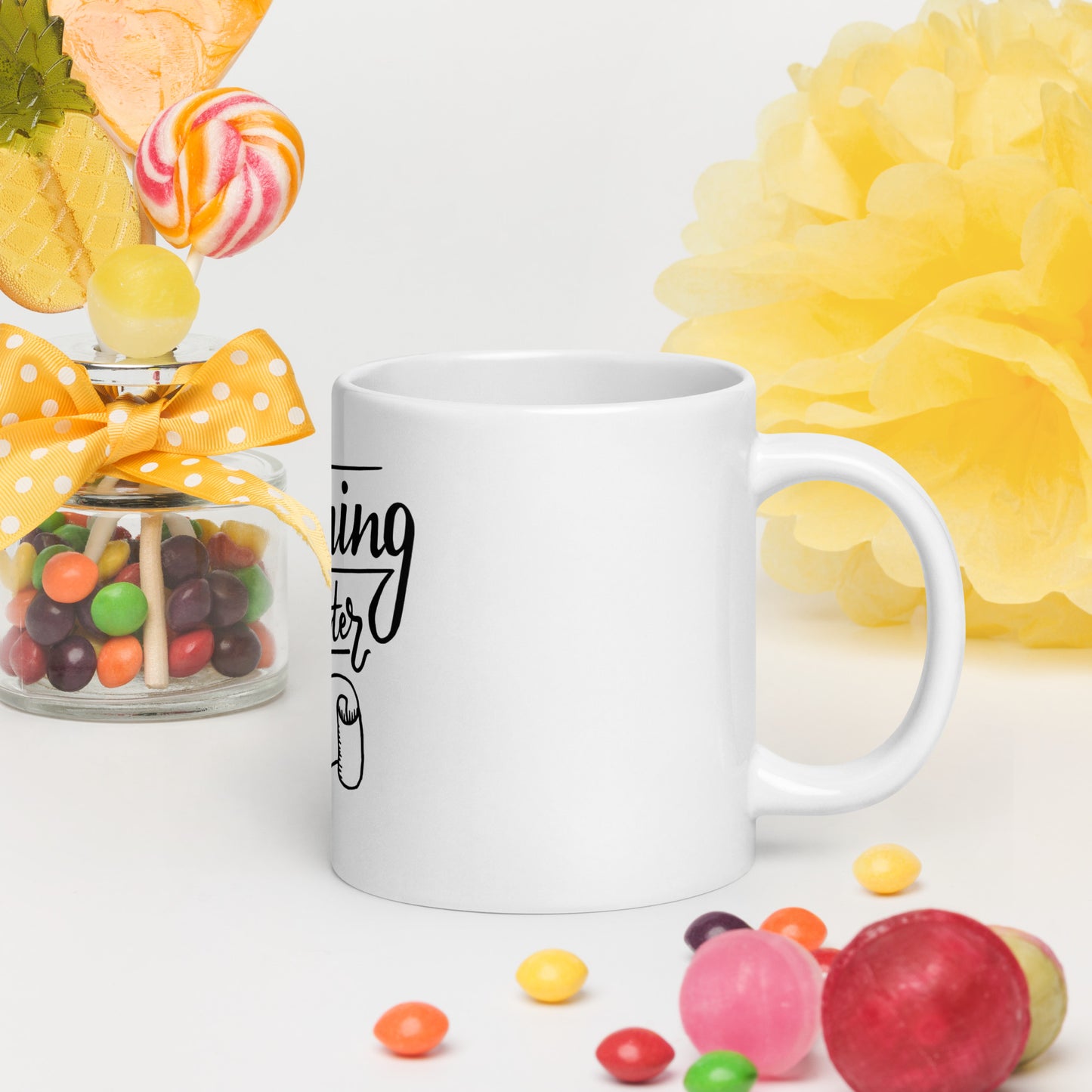 Everything Gets Better with COFFEE, CALMNESS DESIGNS, Creative Designer's, White glossy mug