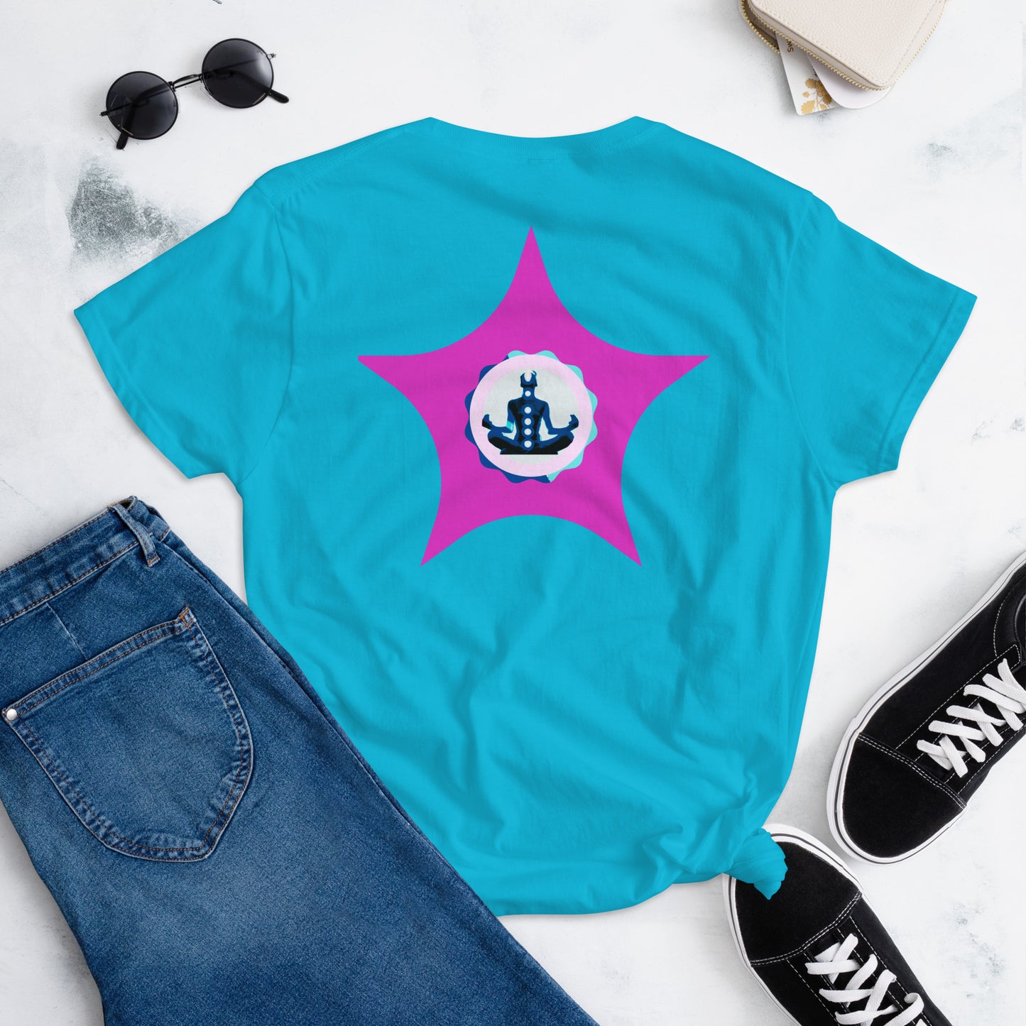 NATURE, Beautiful Scenery and Natural Scenery , Selective Focus, CALMNESS DESIGNS, Creative Designer's, Women's short sleeve t-shirt