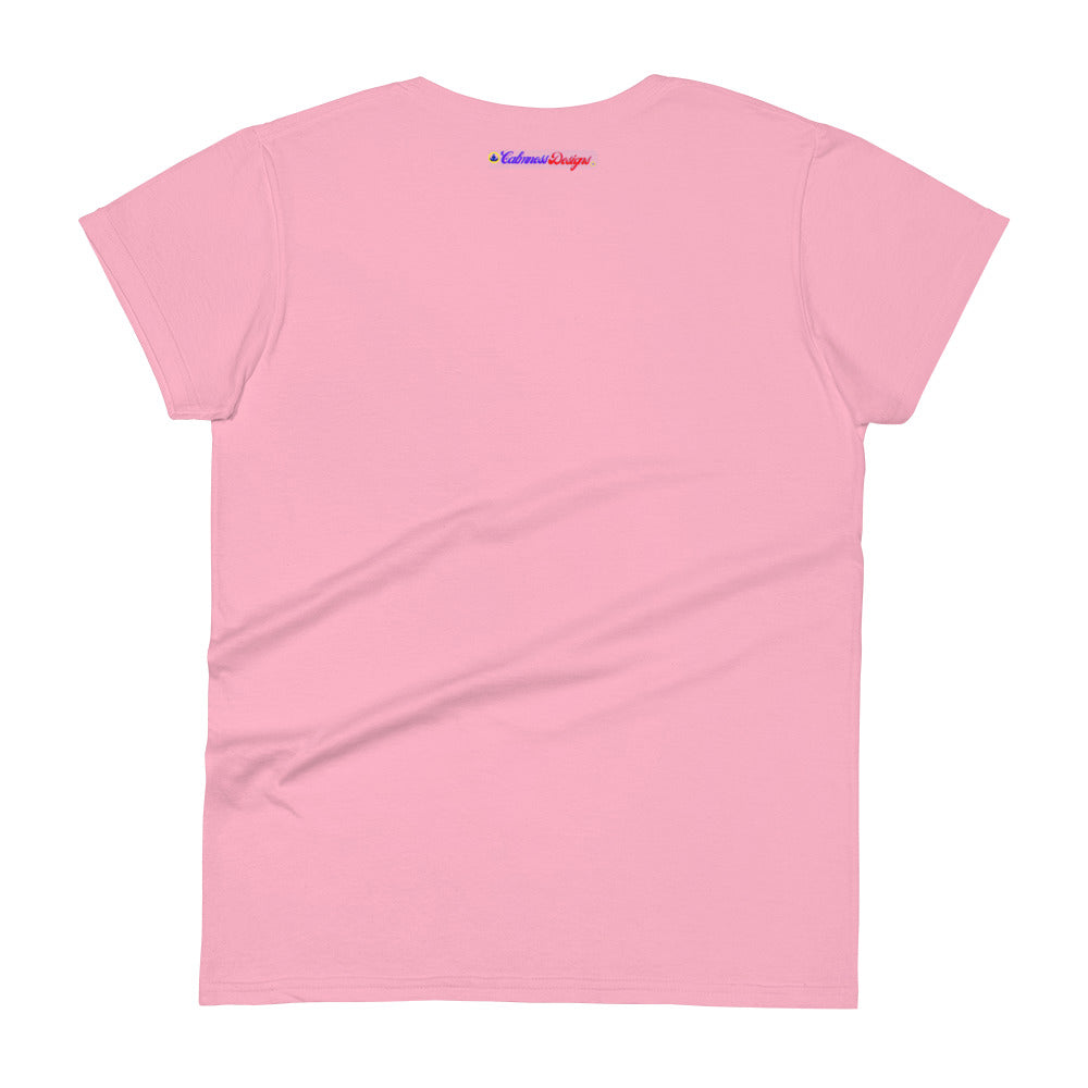 Love Therapy, Couple Kissing Hearts, Deep Affection, Calmness Designs, Women's short sleeve t-shirt