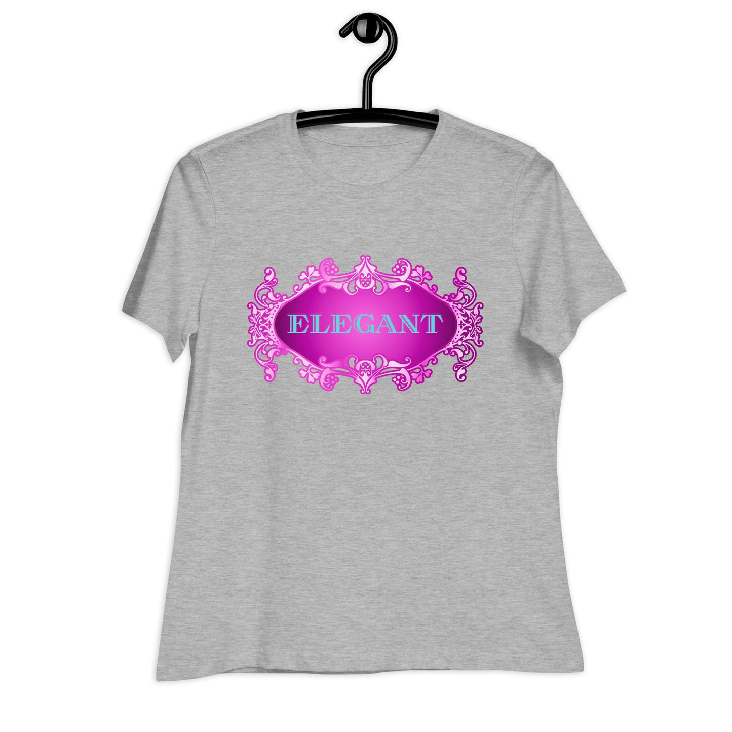 Elegant GOLDEN FRAME, CALMNESS DESIGNS, Creative Designer's, Women's Relaxed T-Shirt