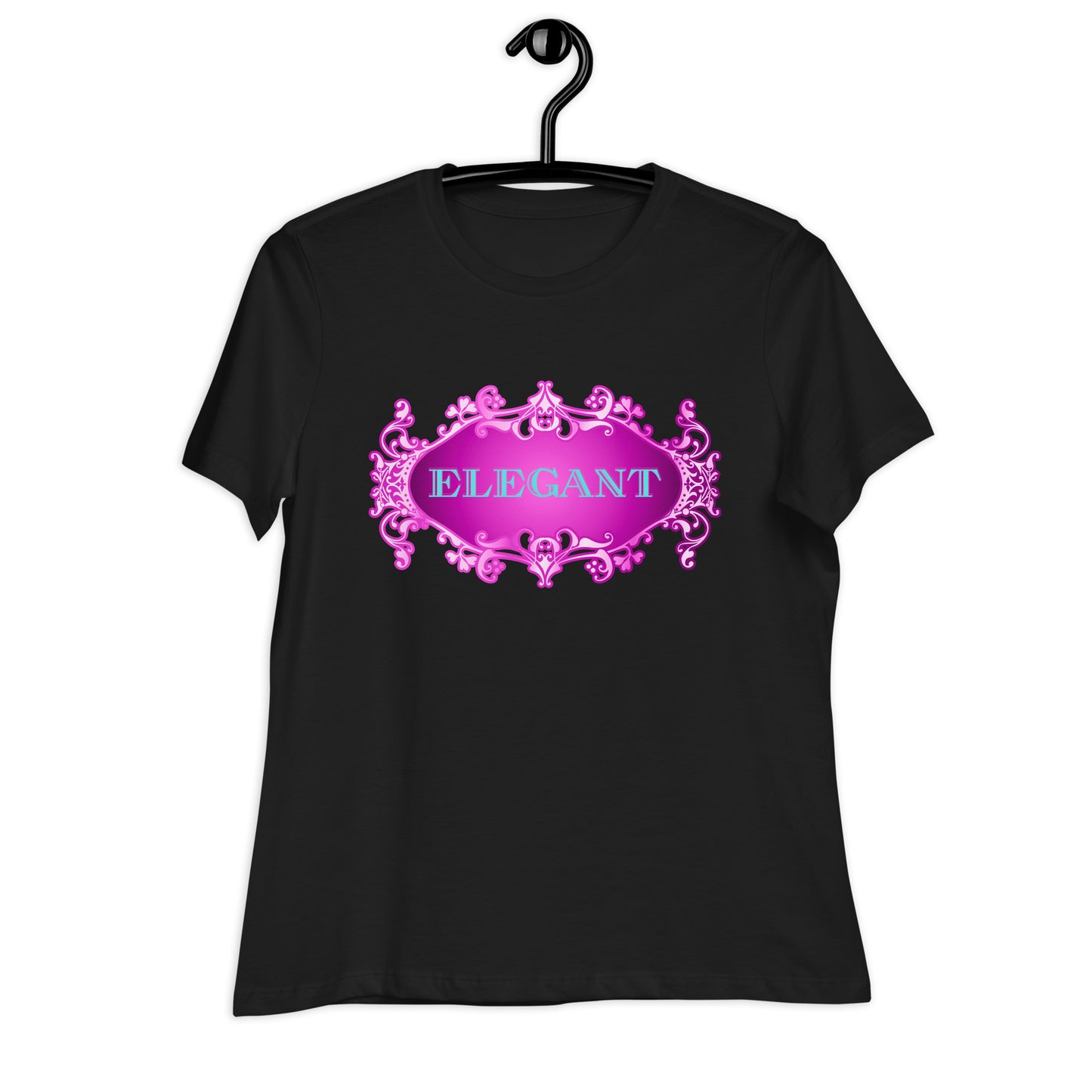 Elegant GOLDEN FRAME, CALMNESS DESIGNS, Creative Designer's, Women's Relaxed T-Shirt
