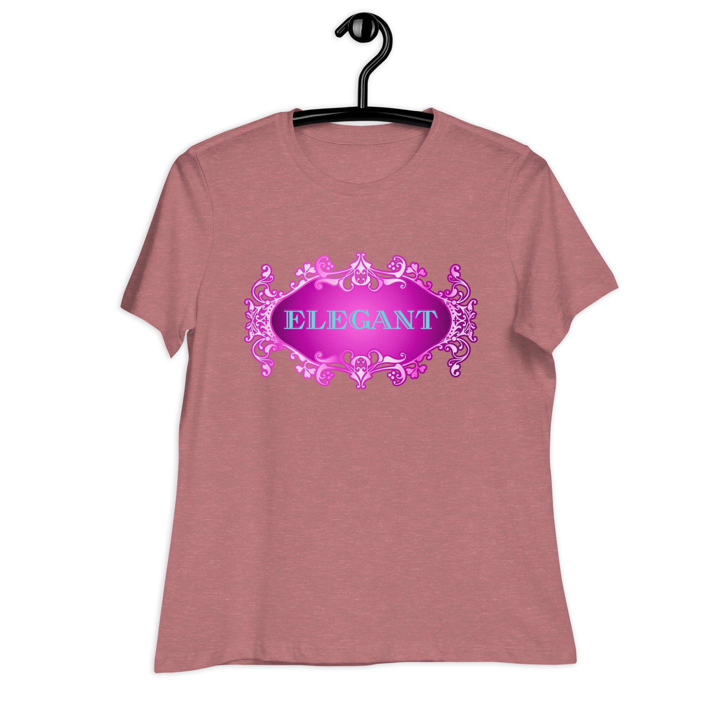 Elegant GOLDEN FRAME, CALMNESS DESIGNS, Creative Designer's, Women's Relaxed T-Shirt