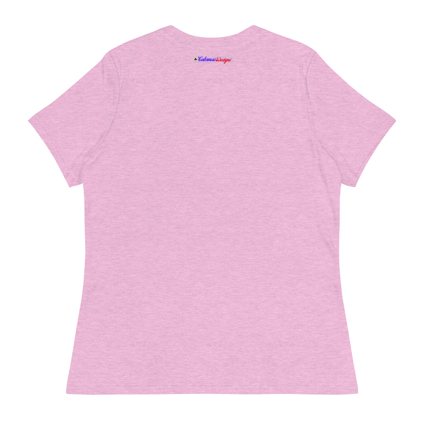 Ivory Pink Traditional Couple Monogram Wedding Logo, Calmness Designs, Creative Designs, Women's Relaxed T-Shirt