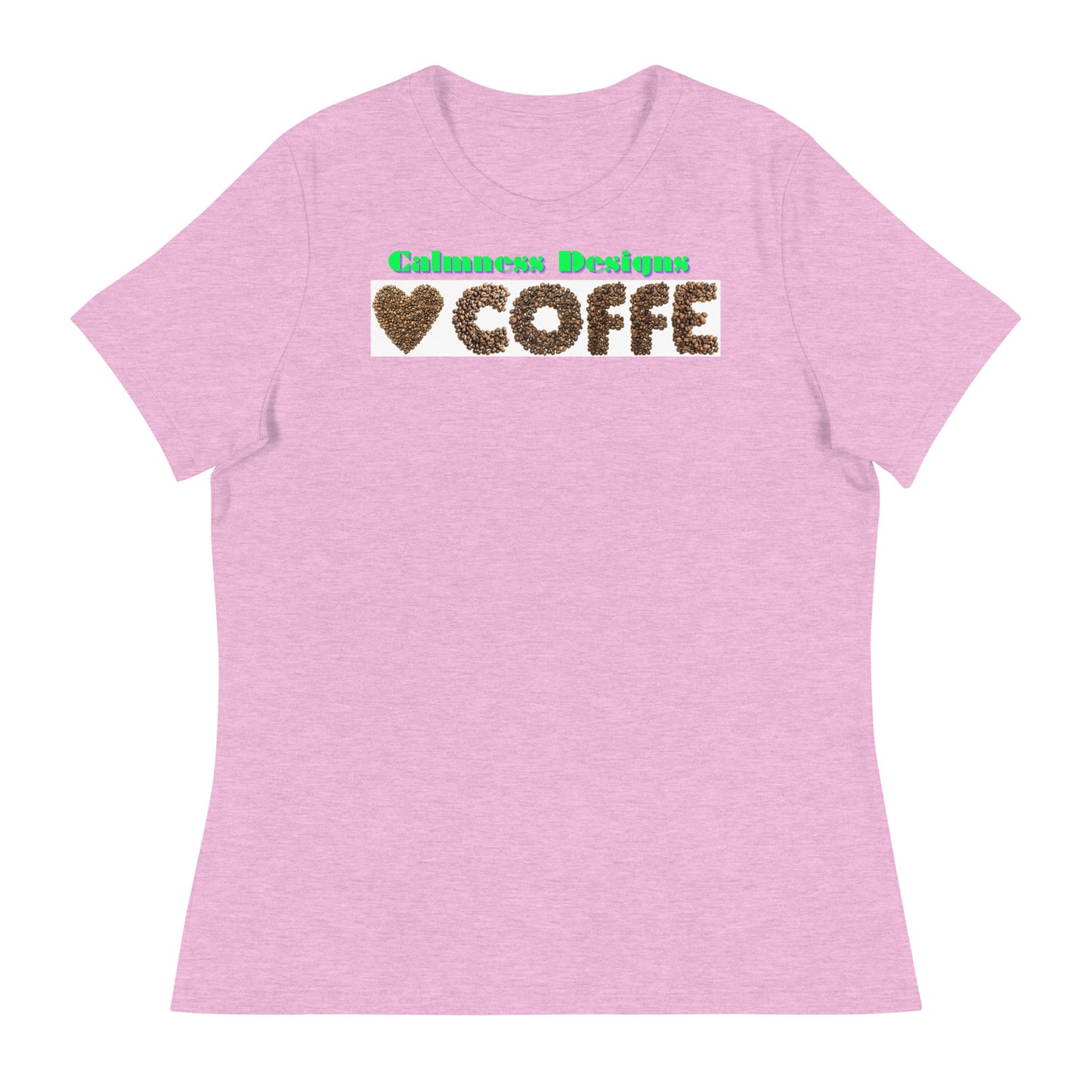 Heart of COFFEE Beans are Spinning on the Table, Designer's Styles, Creative Designs Creative, Genuine, Authentic, Calmness Designs, Great For Gifts, Design printed on all Apparels, Accessories, Homeware's. Women's Relaxed T-Shirt