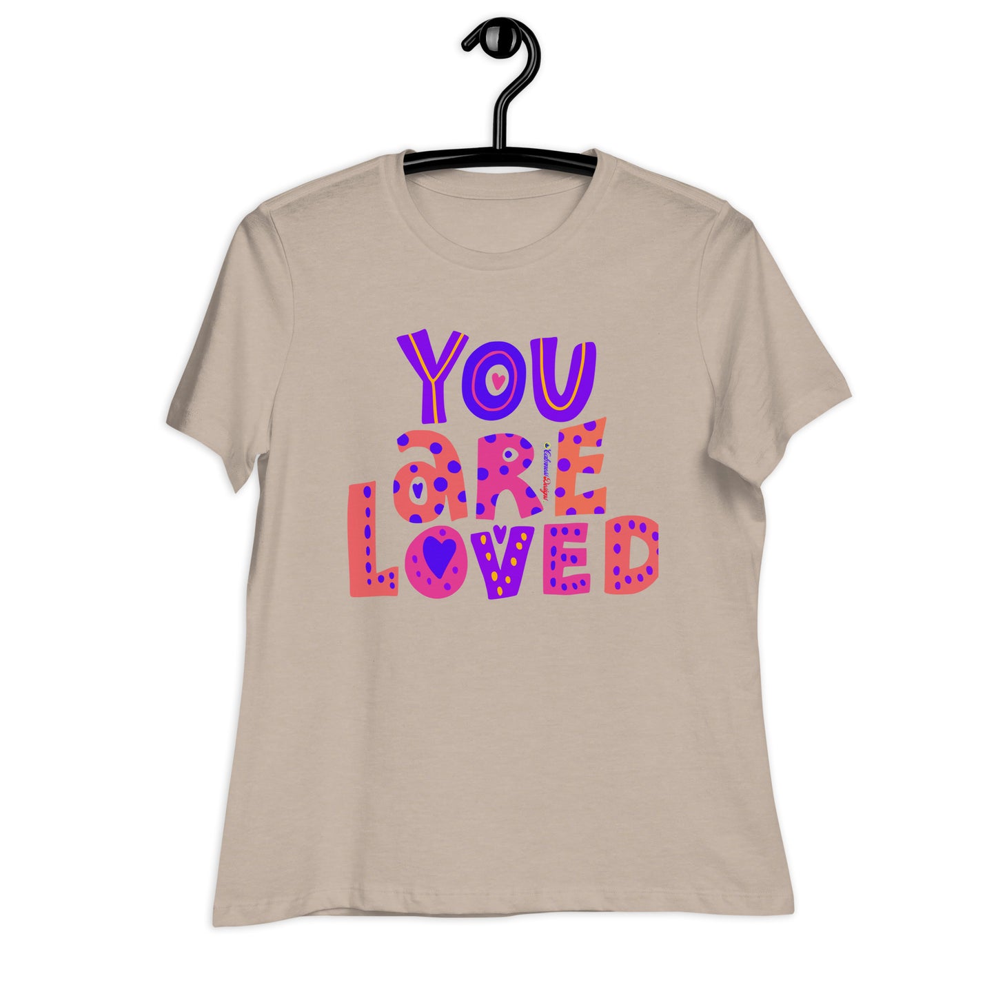 YOU ARE LOVED, Calmness Designs, Women's Relaxed T-Shirt