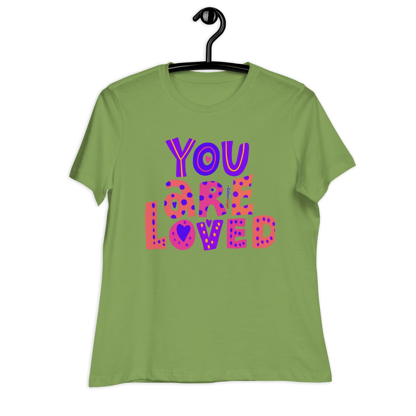YOU ARE LOVED, Calmness Designs, Women's Relaxed T-Shirt