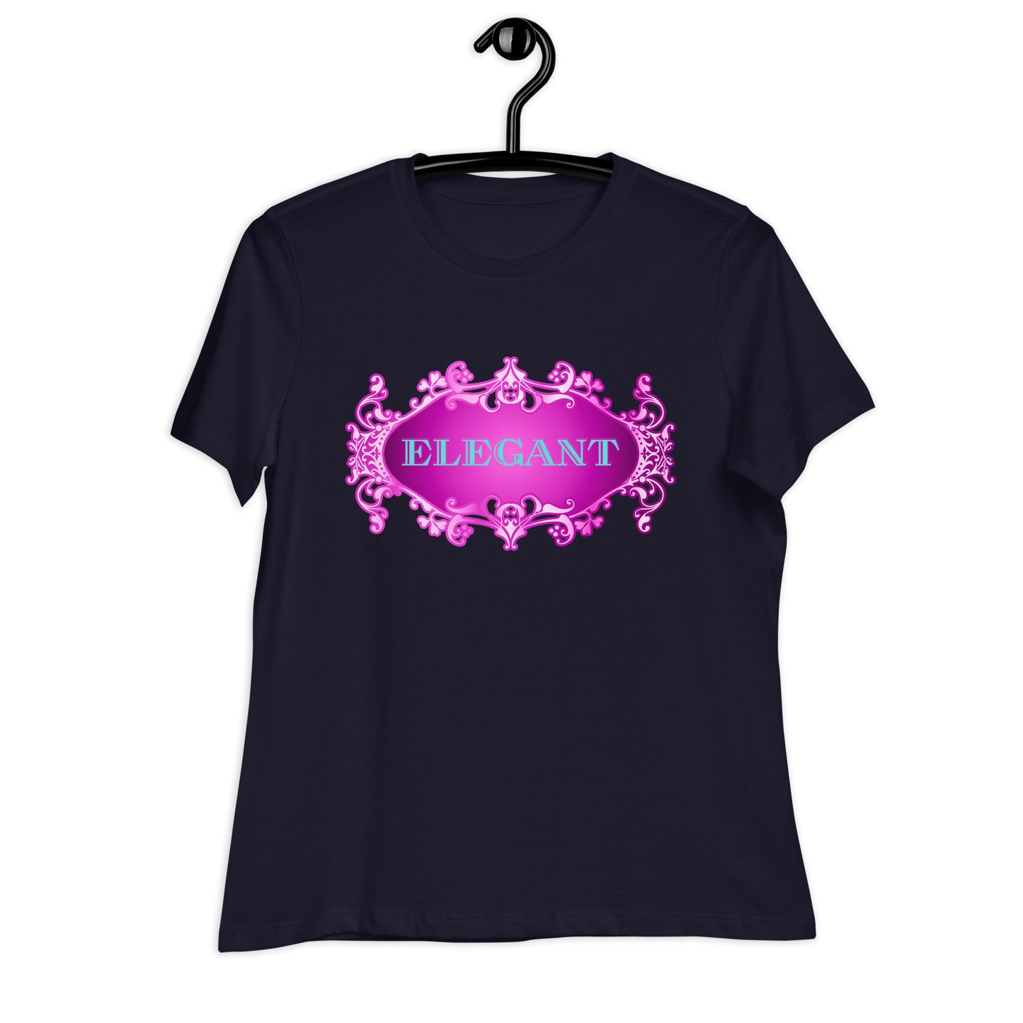 Elegant GOLDEN FRAME, CALMNESS DESIGNS, Creative Designer's, Women's Relaxed T-Shirt