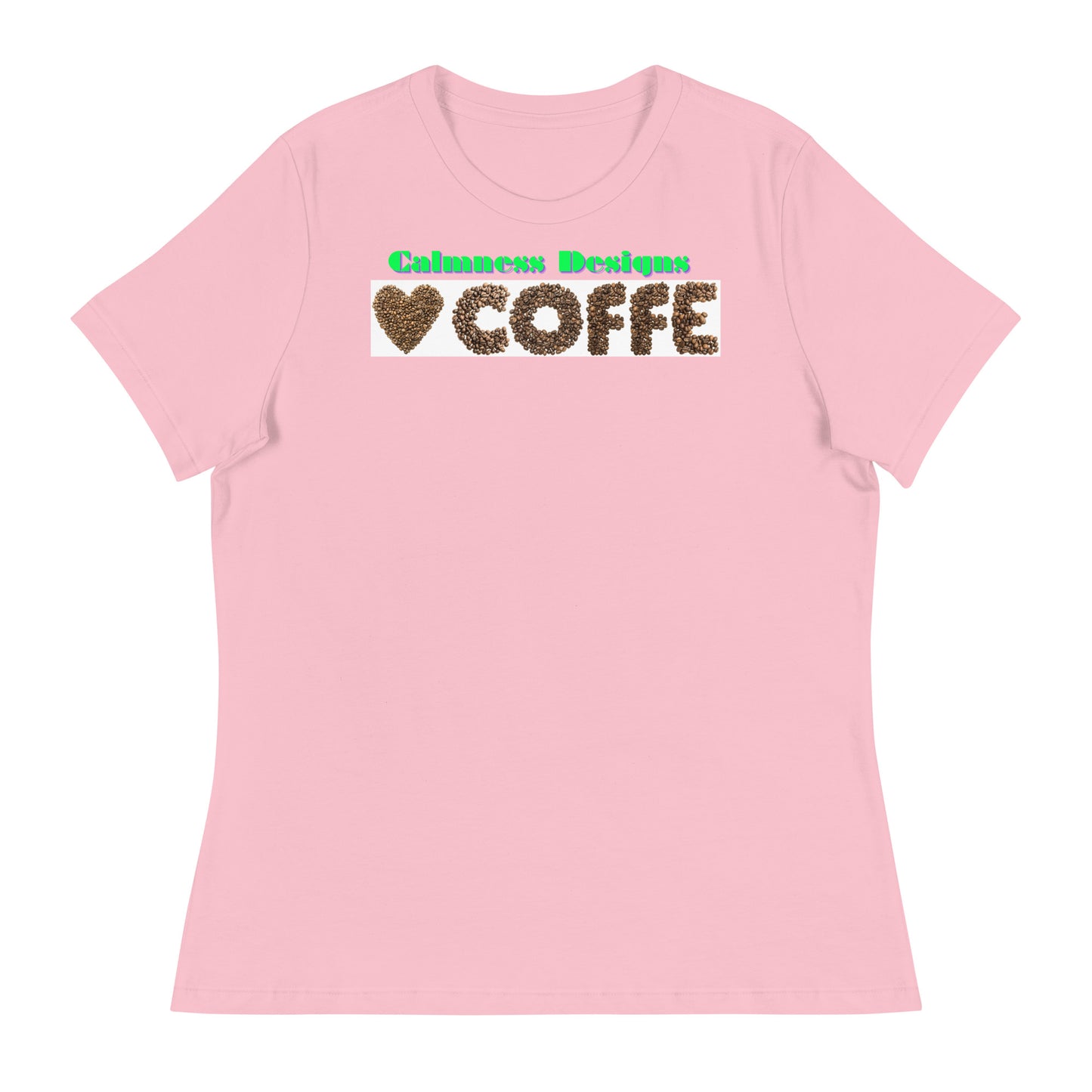 Heart of COFFEE Beans are Spinning on the Table, Designer's Styles, Creative Designs Creative, Genuine, Authentic, Calmness Designs, Great For Gifts, Design printed on all Apparels, Accessories, Homeware's. Women's Relaxed T-Shirt