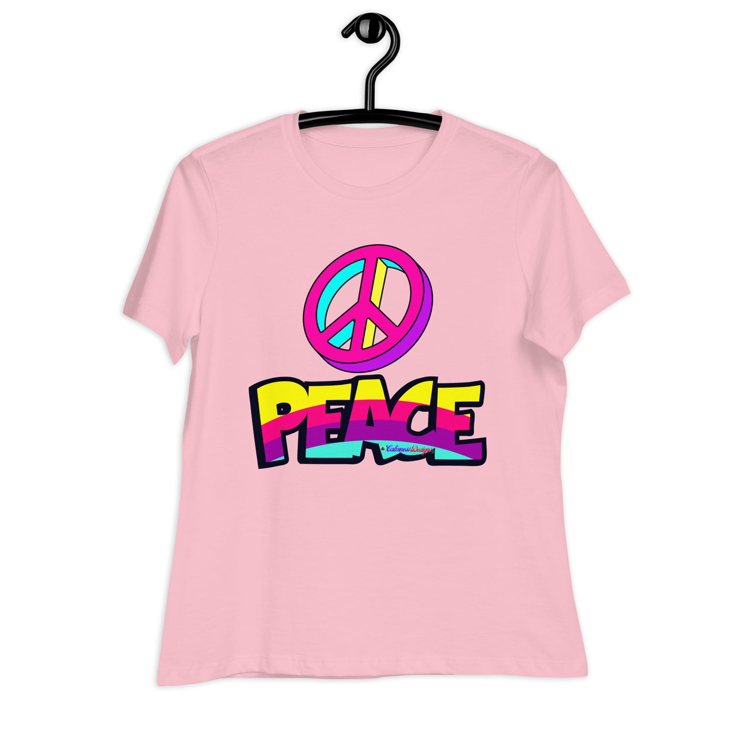PEACE, PEACE-SIGN, Calmness Designs, Women's Relaxed T-Shirt
