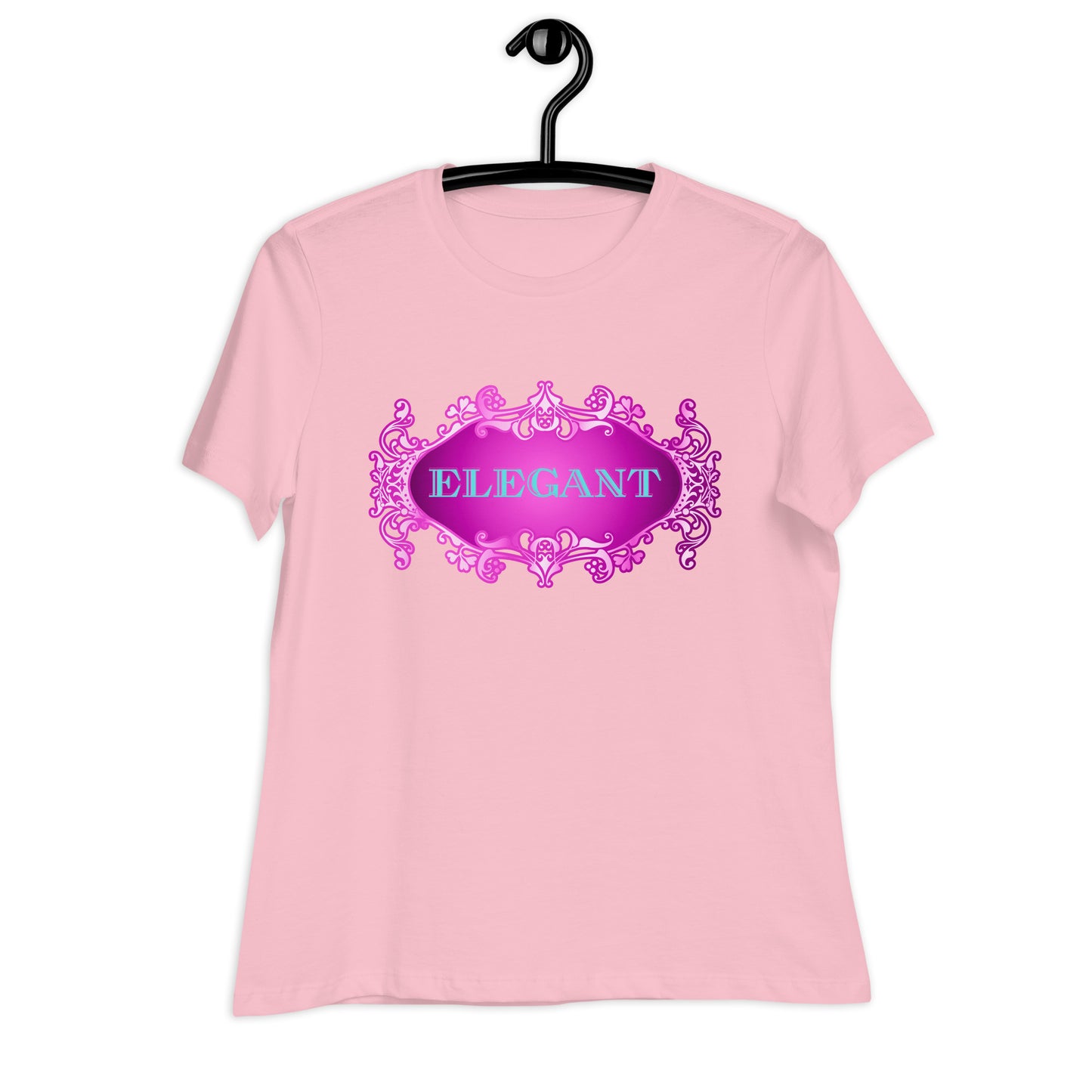 Elegant GOLDEN FRAME, CALMNESS DESIGNS, Creative Designer's, Women's Relaxed T-Shirt