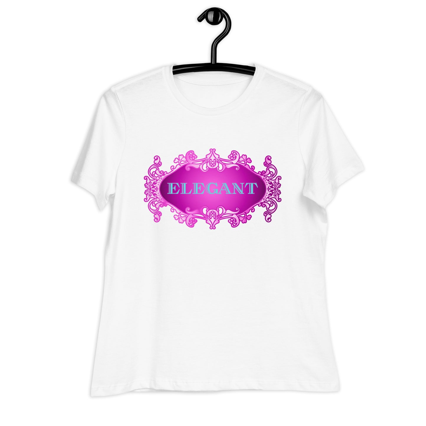 Elegant GOLDEN FRAME, CALMNESS DESIGNS, Creative Designer's, Women's Relaxed T-Shirt