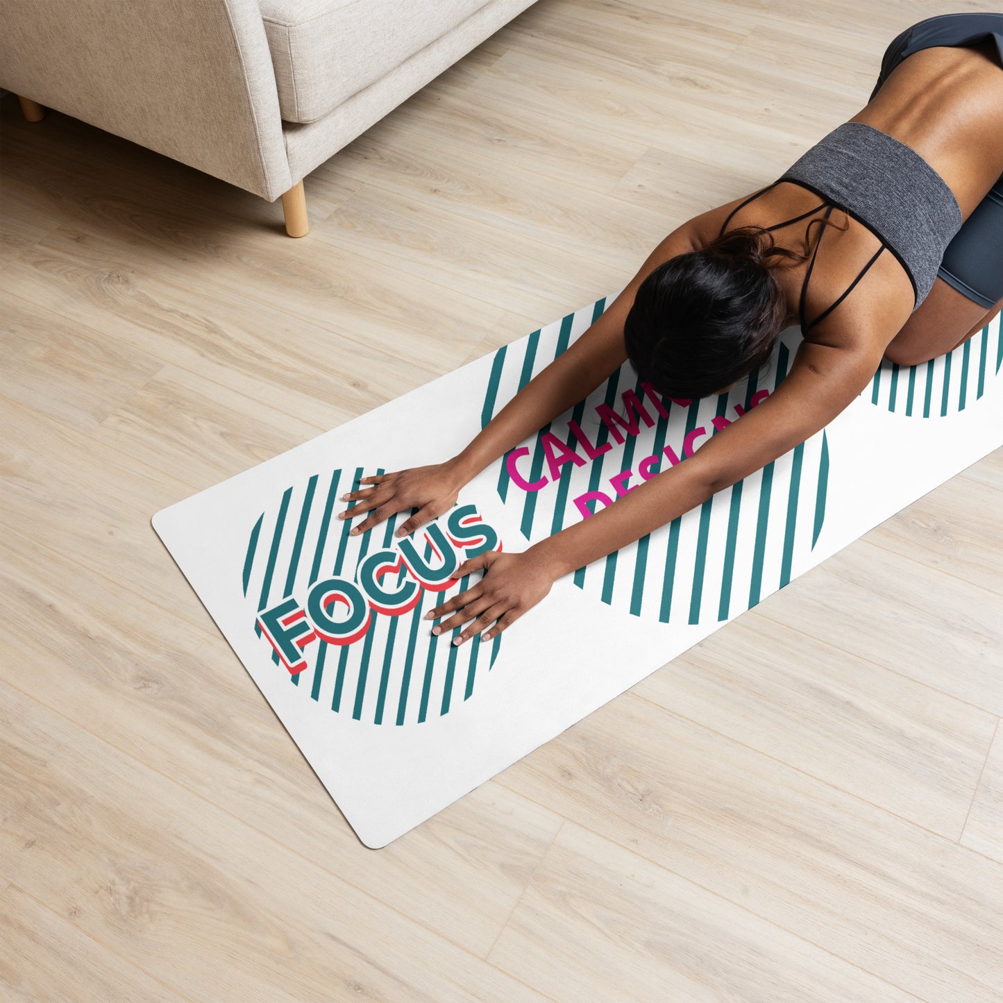 FOCUS, CALMNESS DESIGNS, Creative Designs, Yoga mat