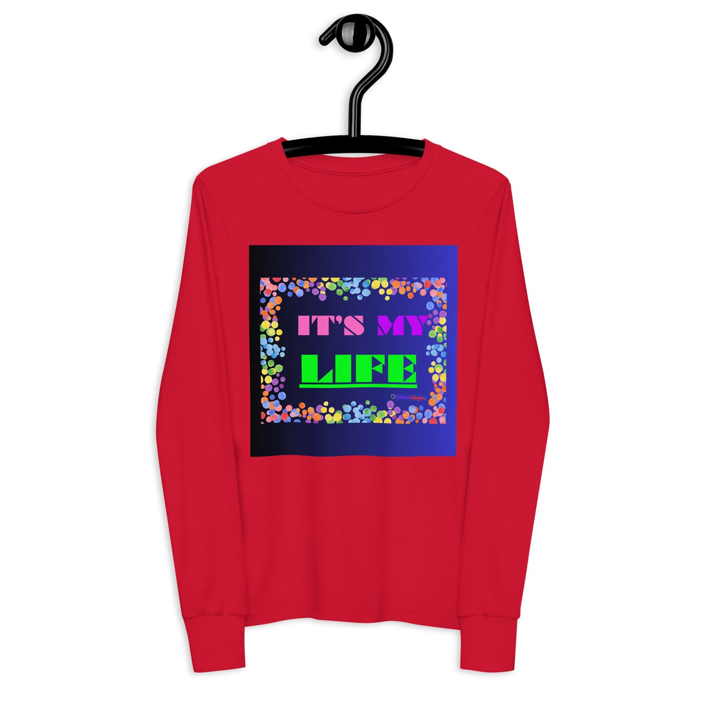Colorful Frame, IT'S MY LIFE, Calmness Designs, Youth long sleeve tee