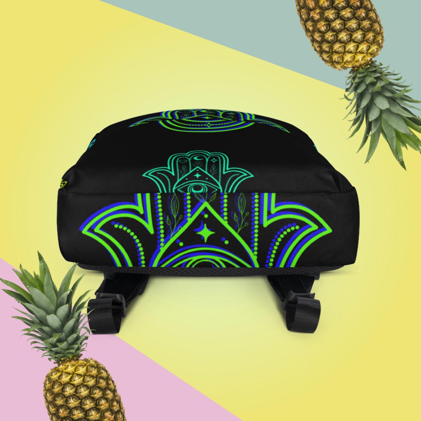 Desiign Hamsa Icon, for Protection,, Backpack