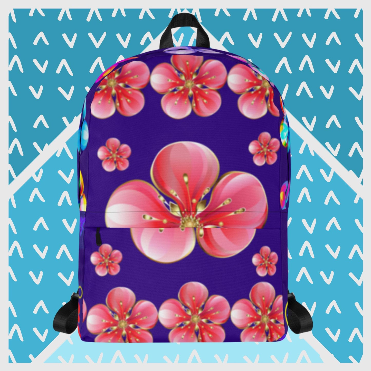 Red Skura Flowers, Backpack