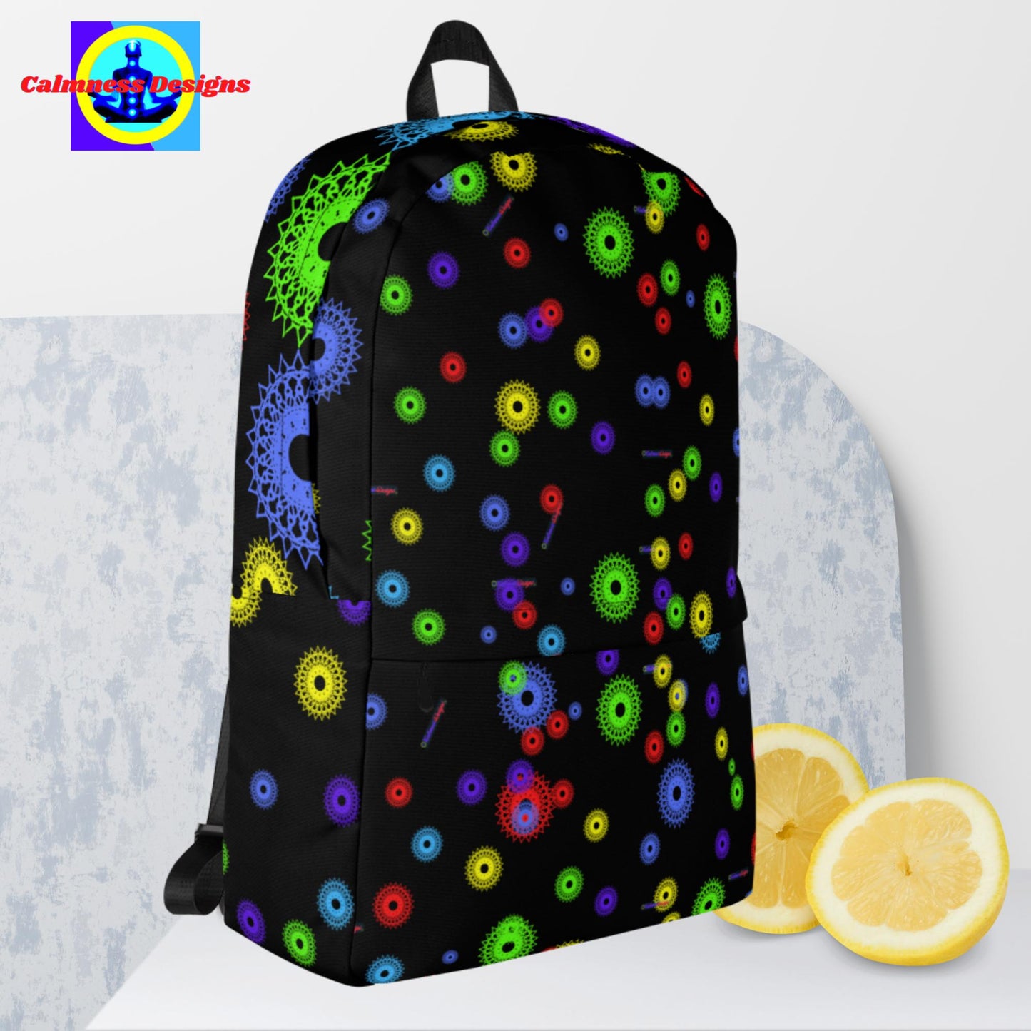 Mandala Round Objects, Backpack