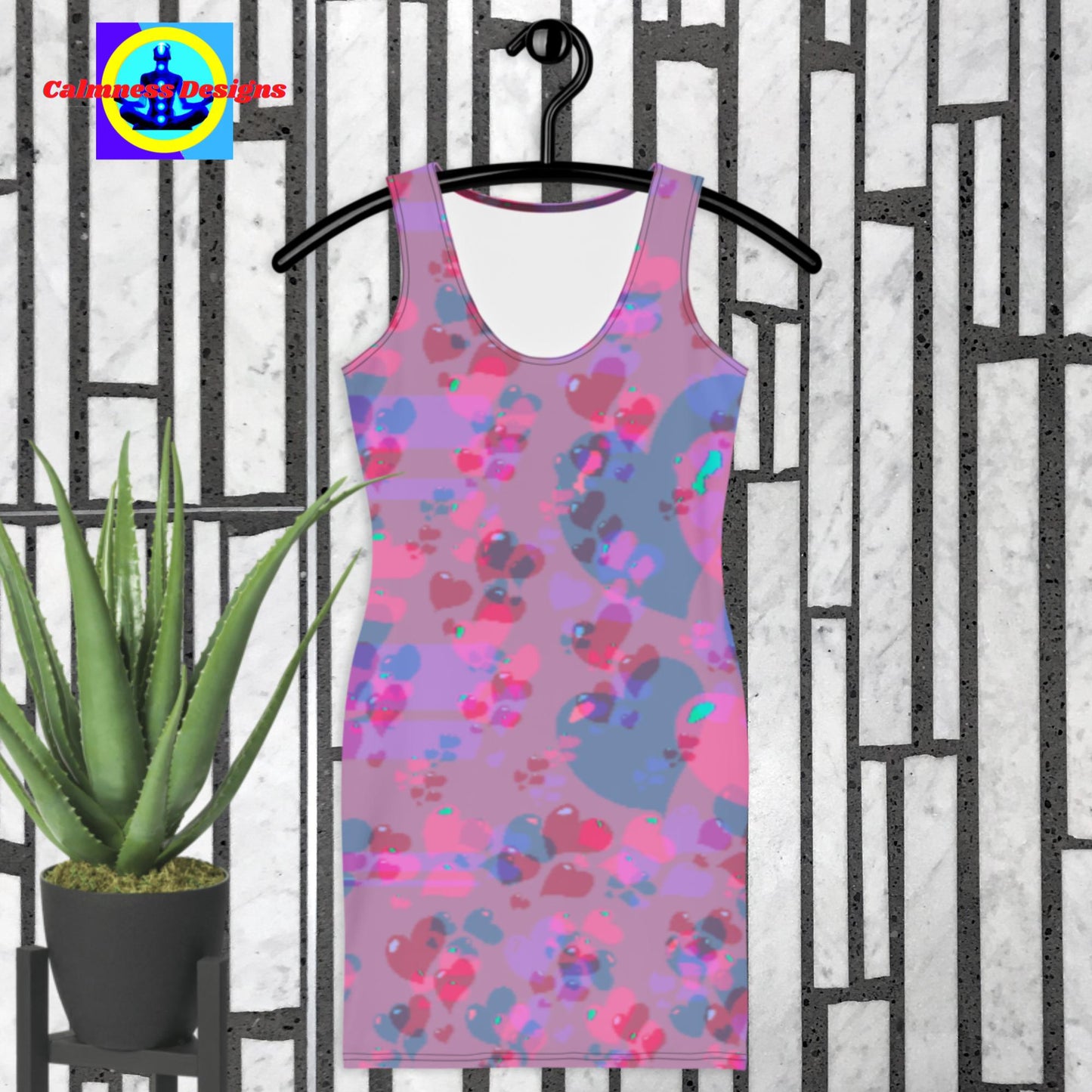 Red-Hearts for Valentines, Sublimation Cut & Sew Dress