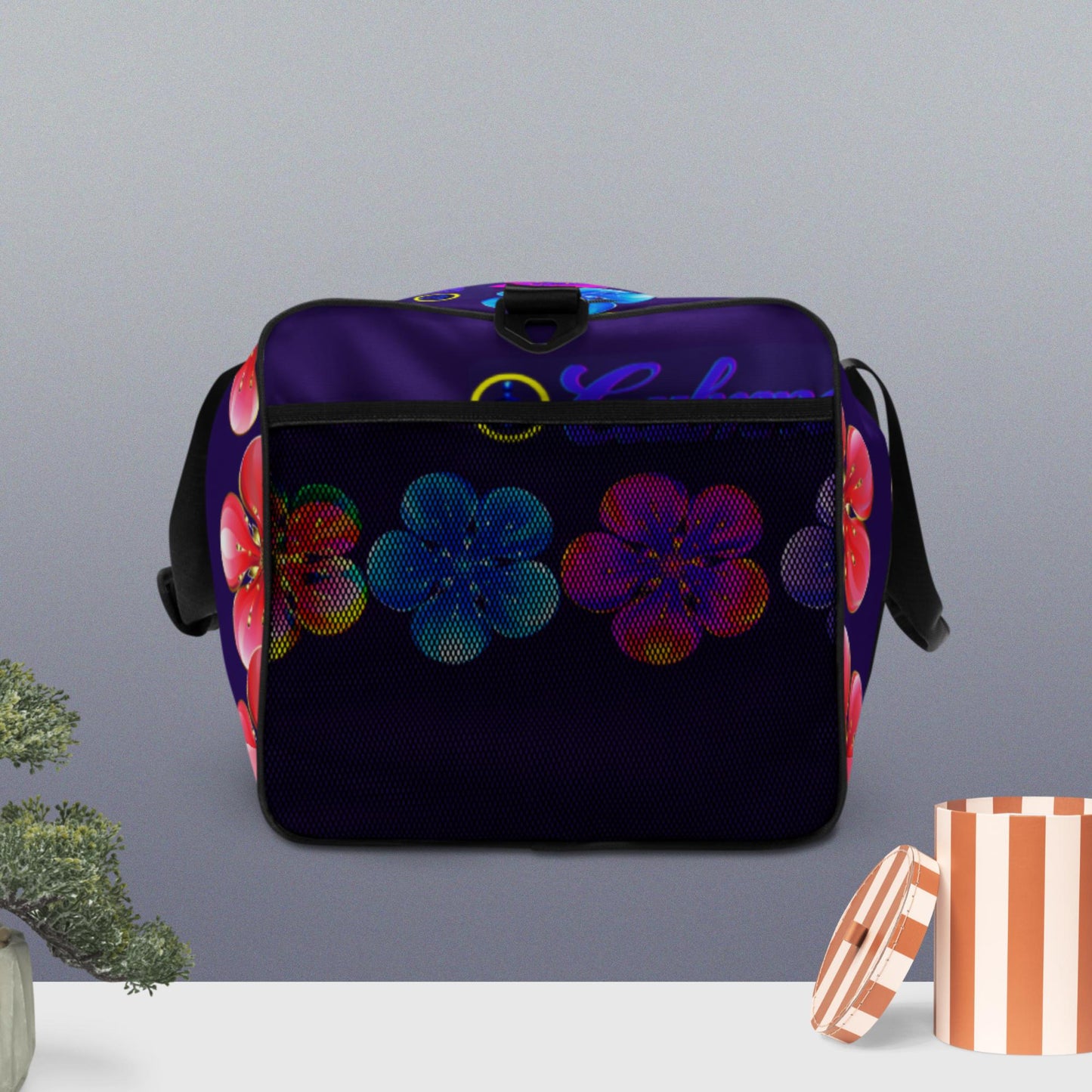 Red Skura Flowers, Duffle bag