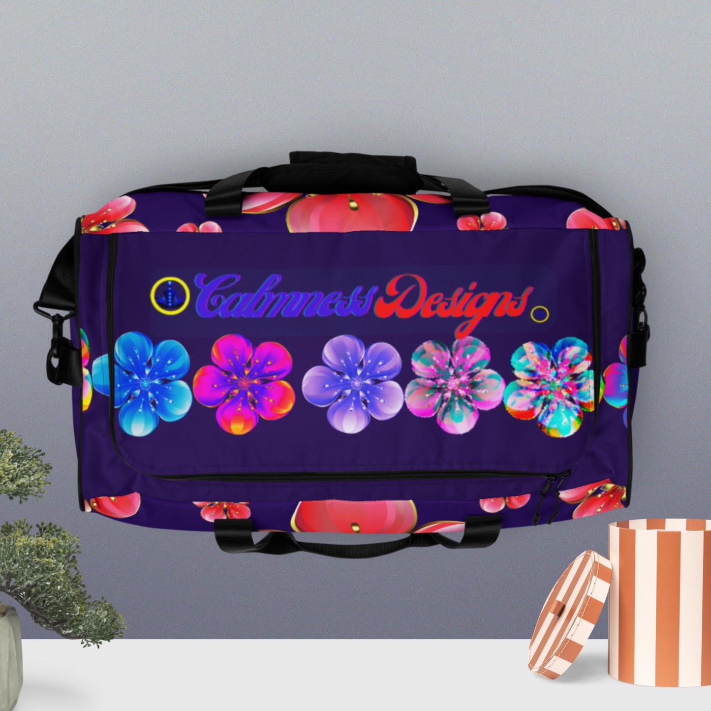 Red Skura Flowers, Duffle bag