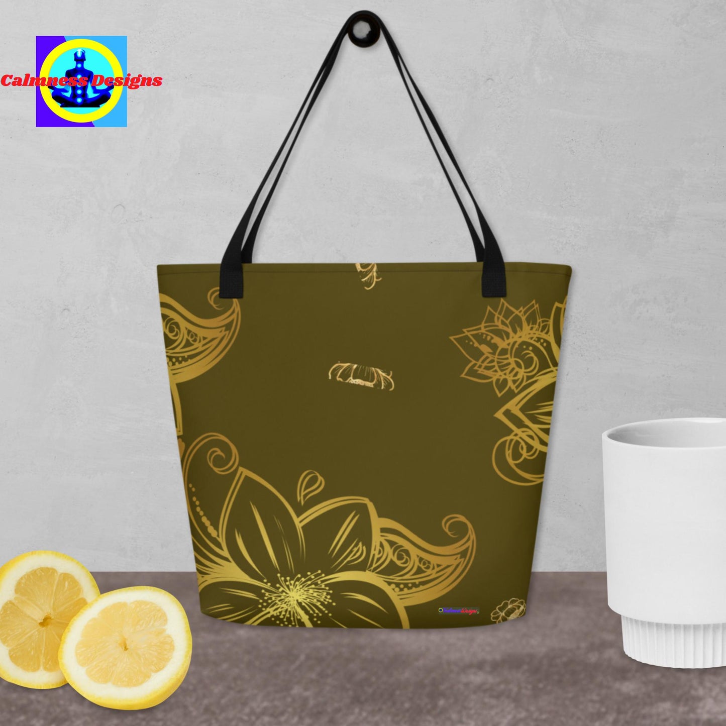 Beautiful Jasmine Roses, All-Over Print Large Tote Bag