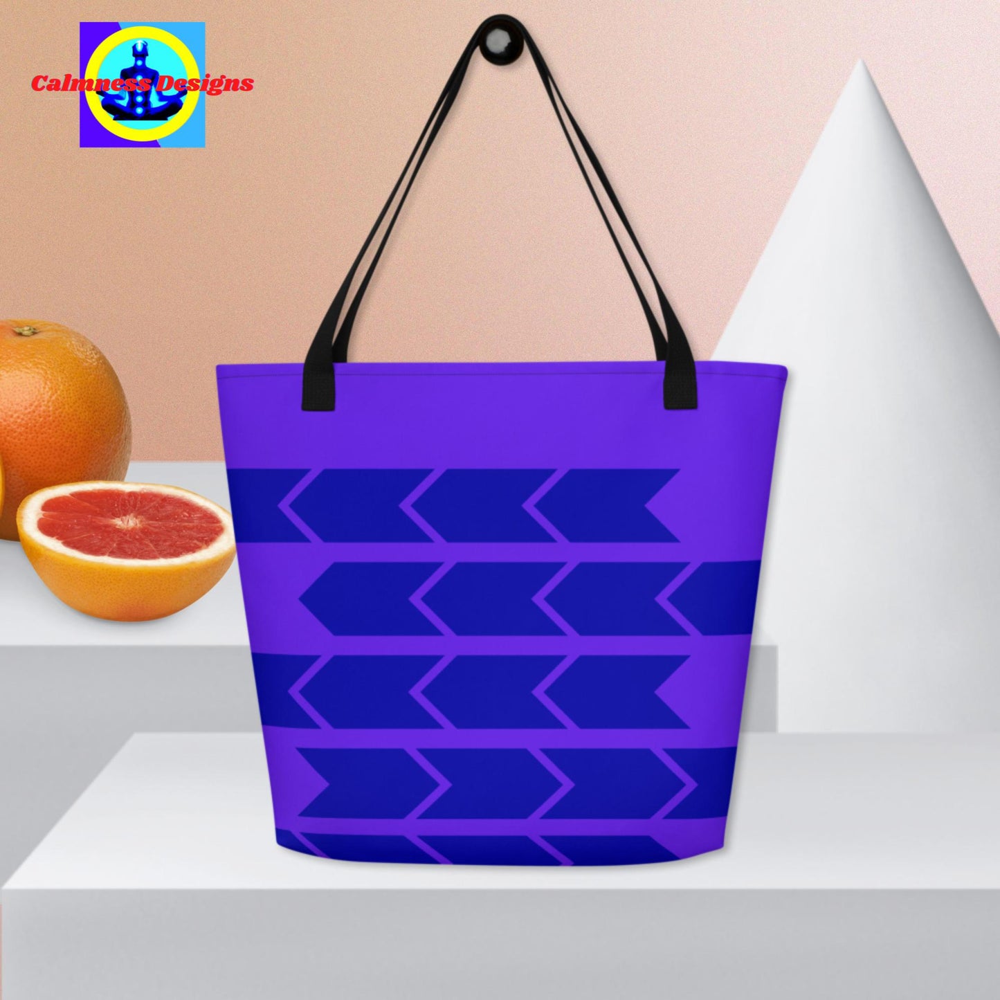 Shapes, Designer's Styles, All-Over Print Large Tote Bag