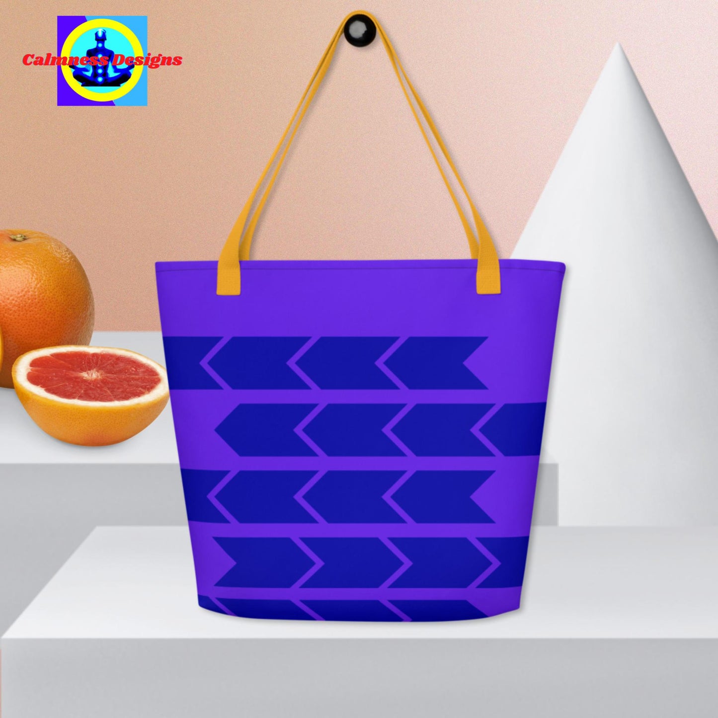 Shapes, Designer's Styles, All-Over Print Large Tote Bag