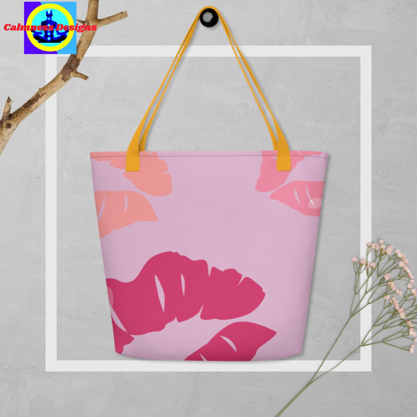 Valentines Lips-Designer, All-Over Print Large Tote Bag
