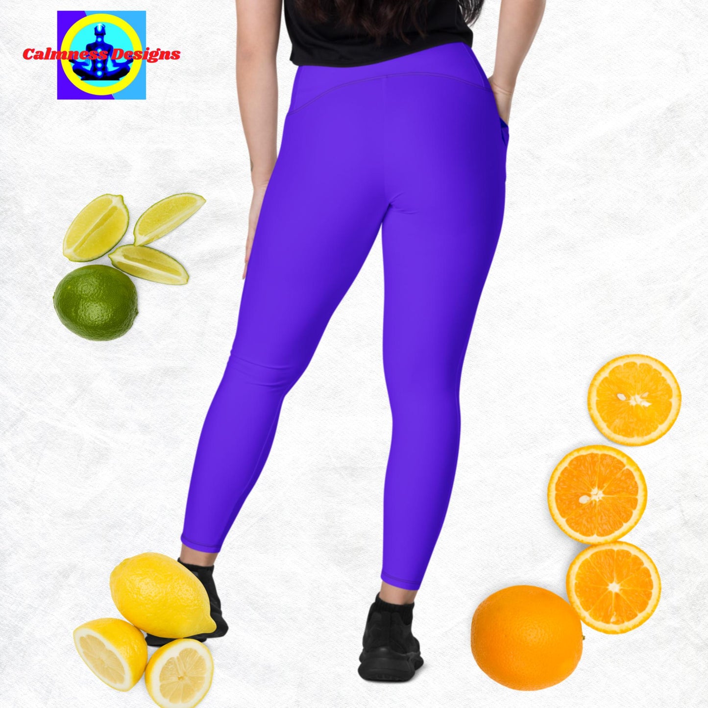 Calmness Designs, Creative Designs With Stars, Leggings with pockets