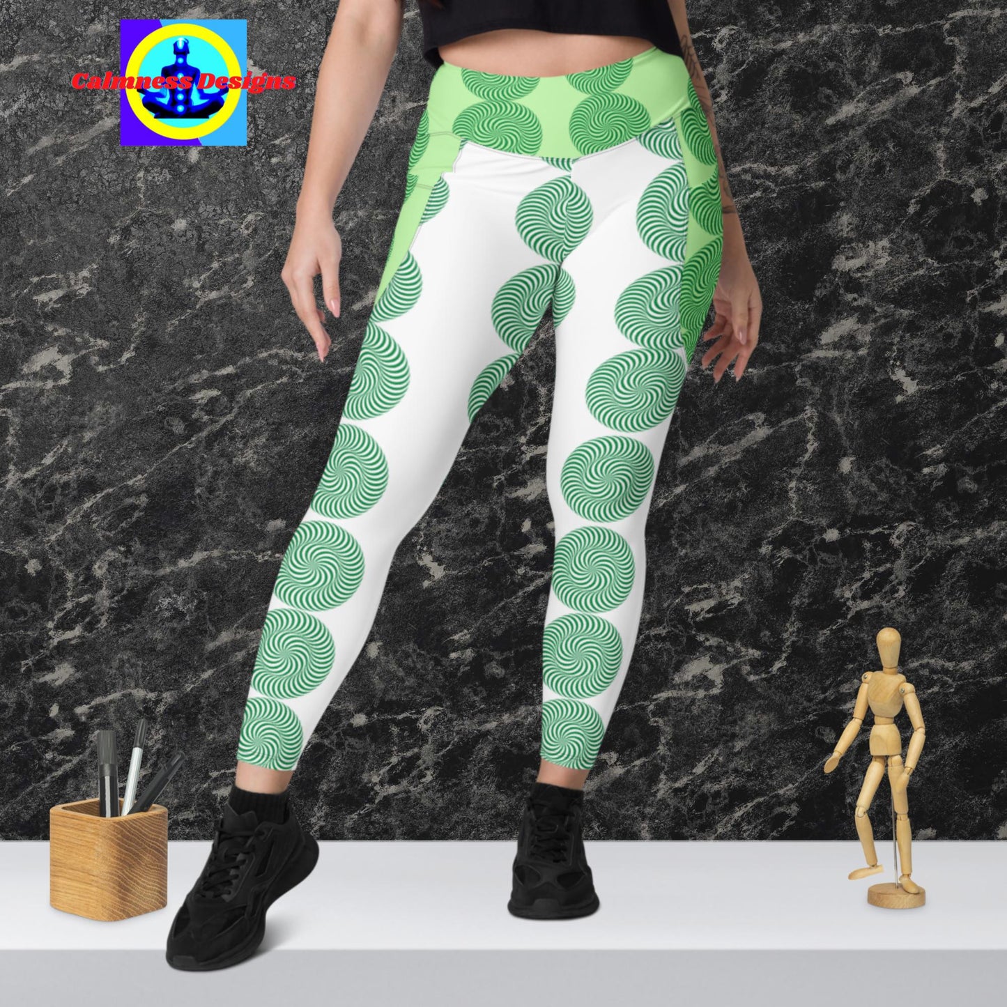 Rotating Circles, Designer's Styles, Leggings with pockets