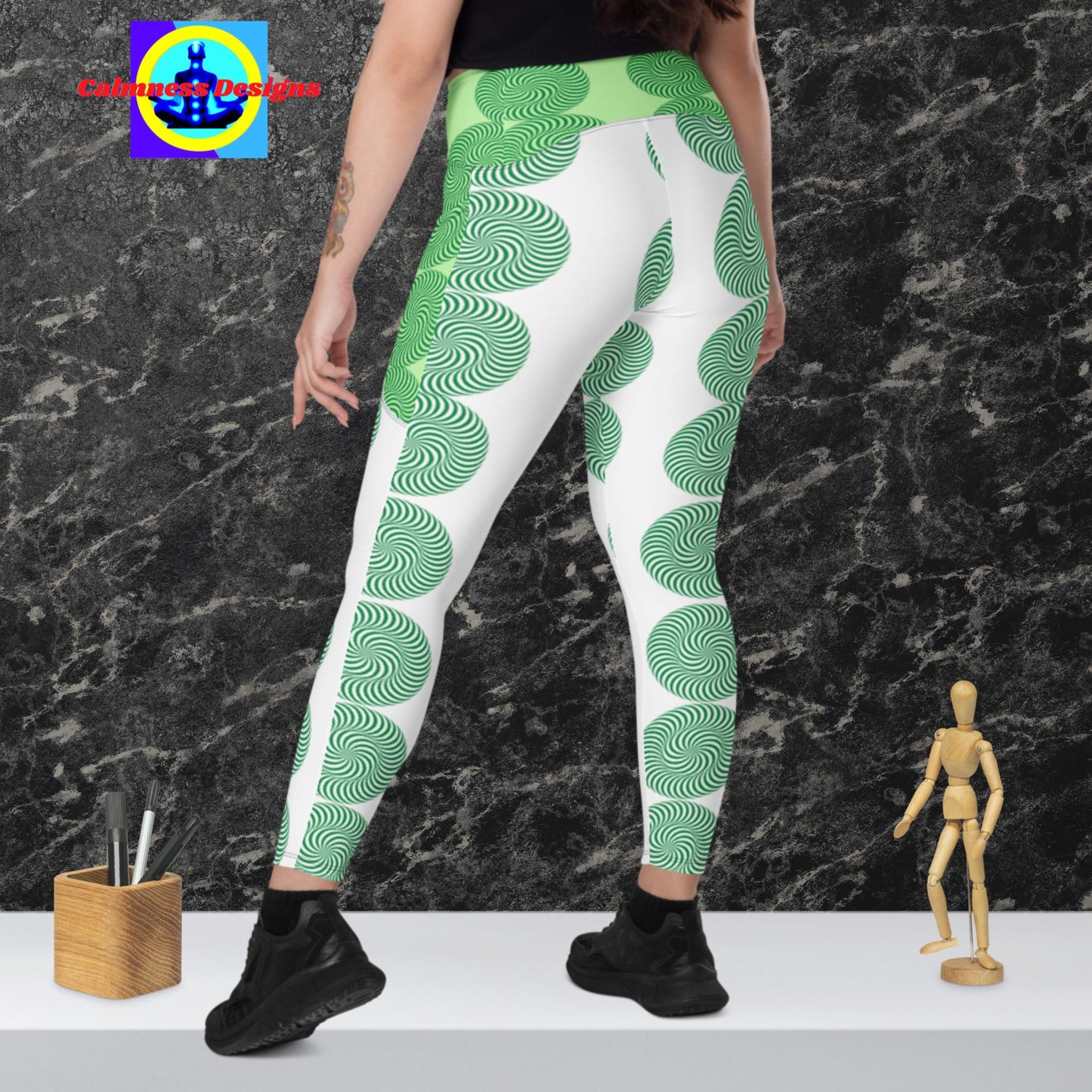 Rotating Circles, Designer's Styles, Leggings with pockets