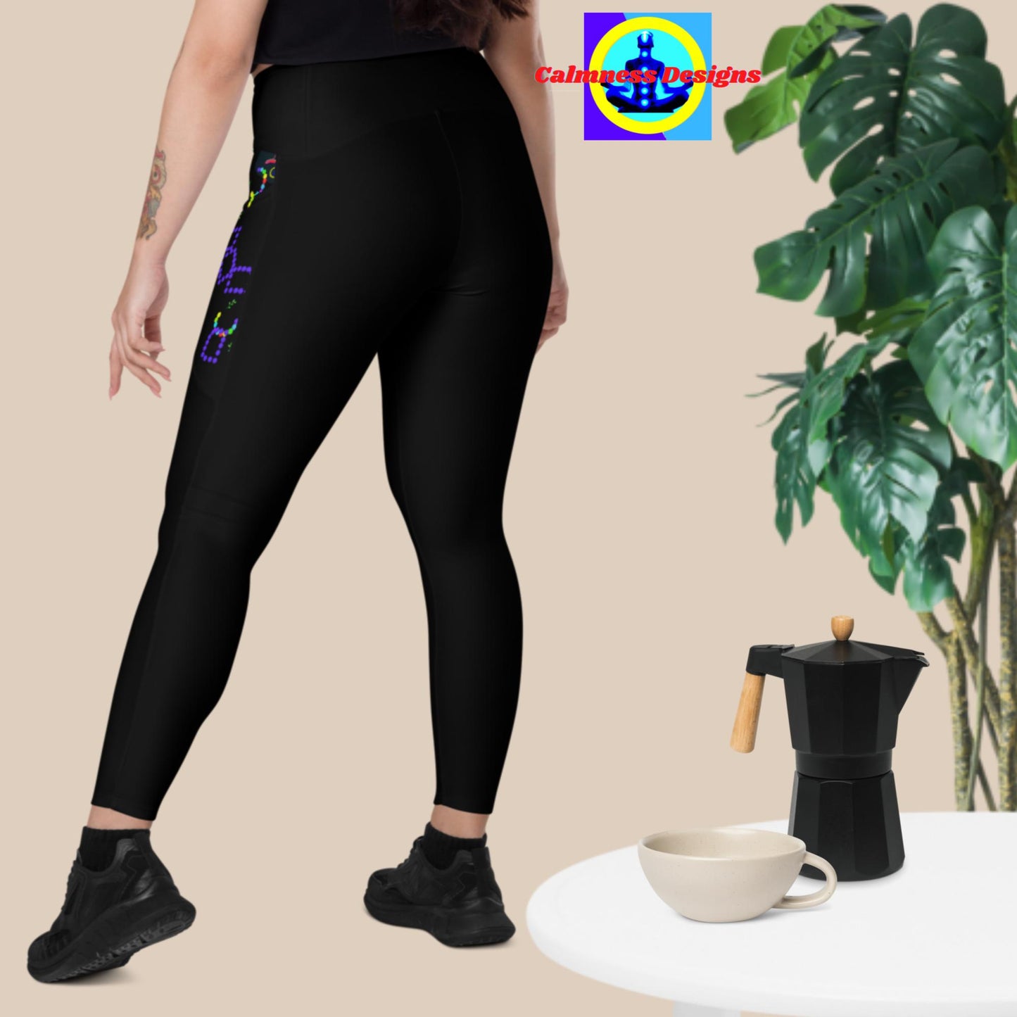 Calmness Designs, C D, Designer's Styles, Leggings with pockets