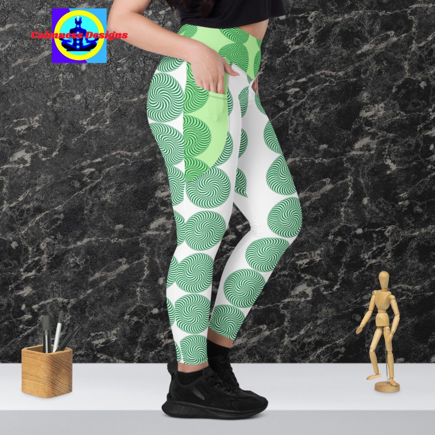 Rotating Circles, Designer's Styles, Leggings with pockets