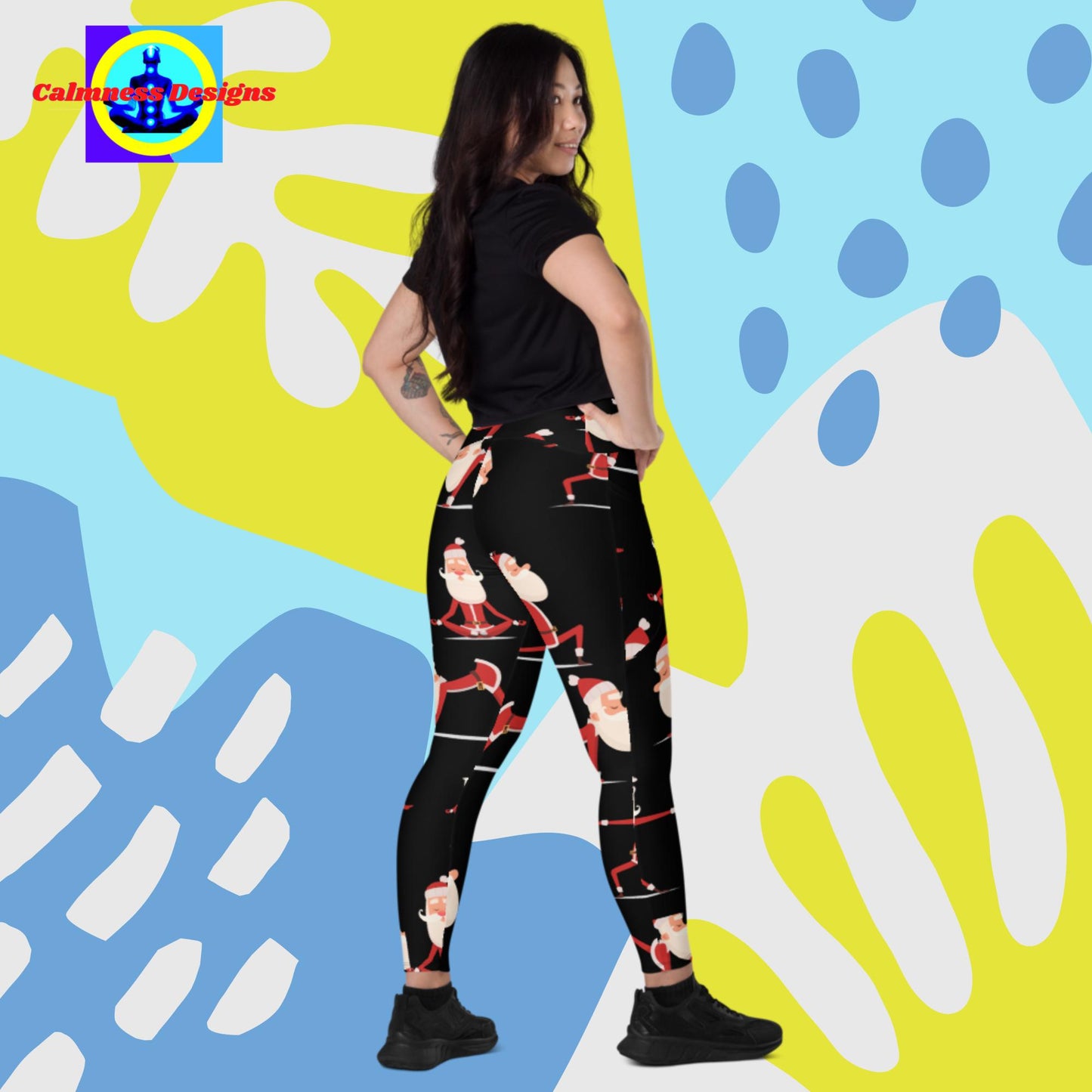 Santa Yoga Meditation, Leggings with pockets