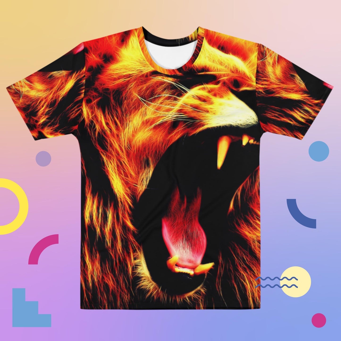 Lion-Head, Lion Mouth, Big Tooth, Men's t-shirt