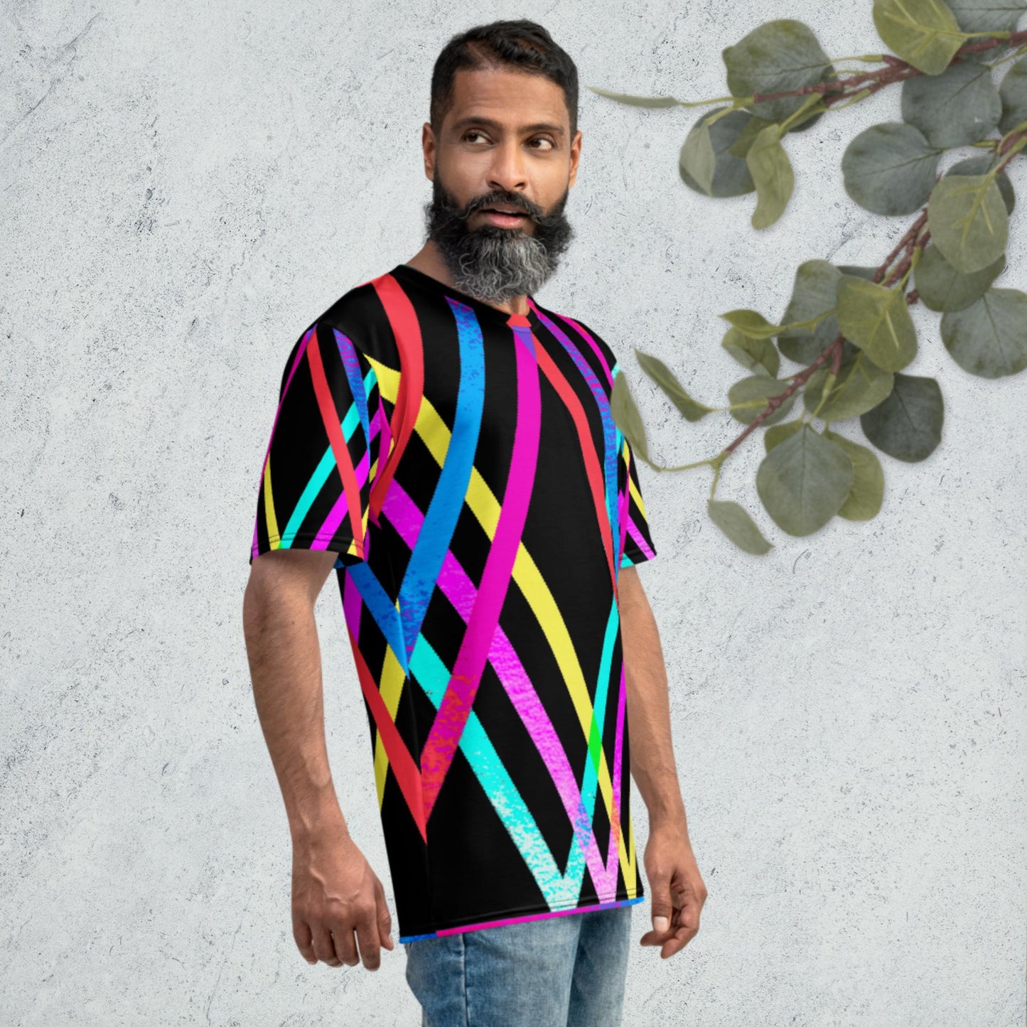 Designs Colorful, Parallels Lines,Men's t-shirt