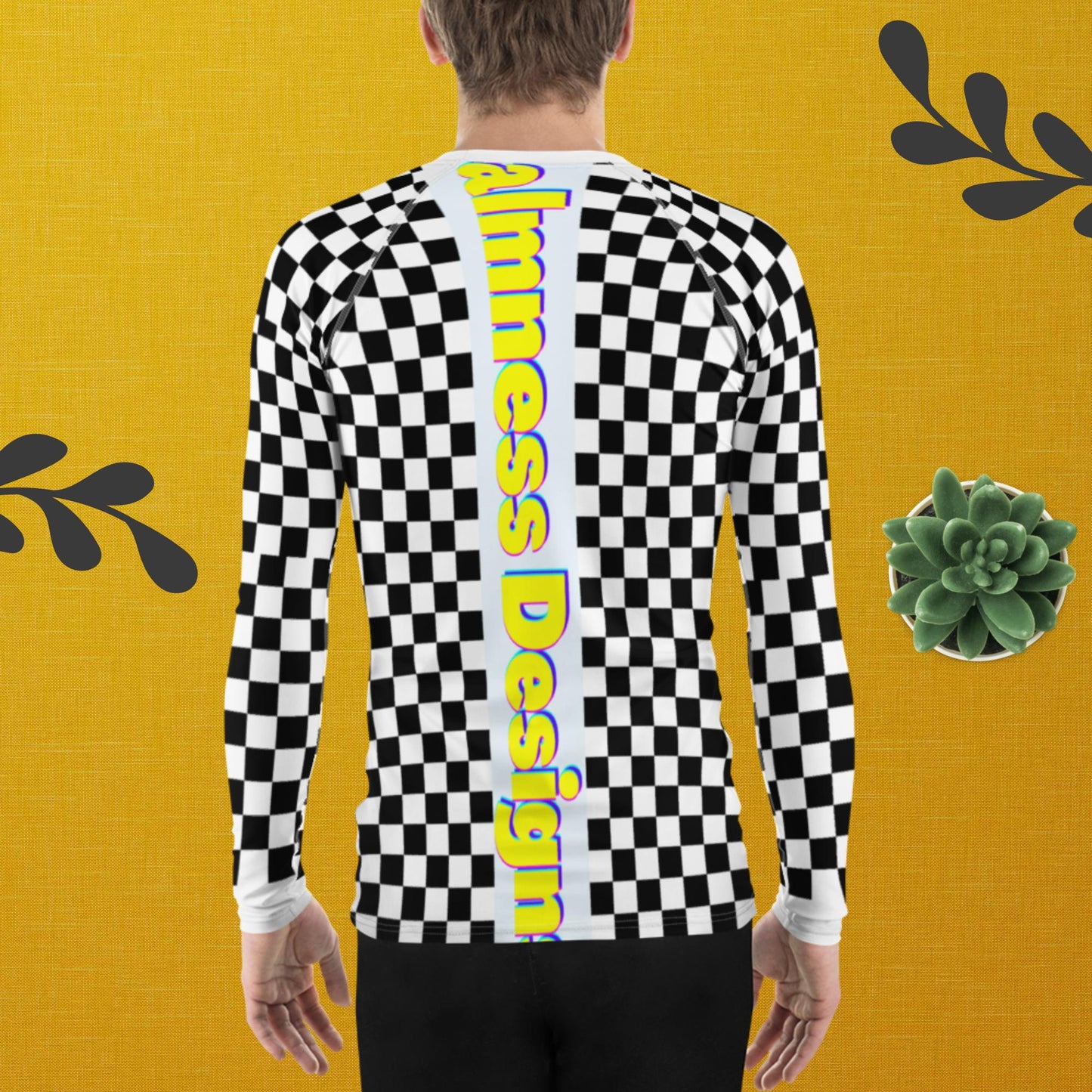 Checkered Men's Rash Guard