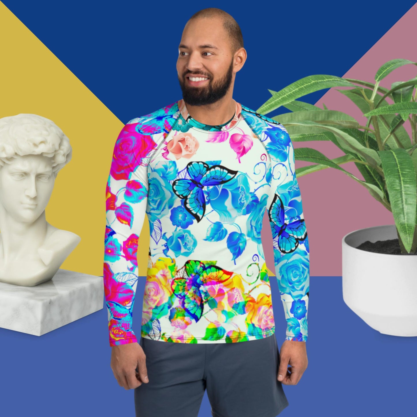 Bunches Of Roses, Men's Rash Guard