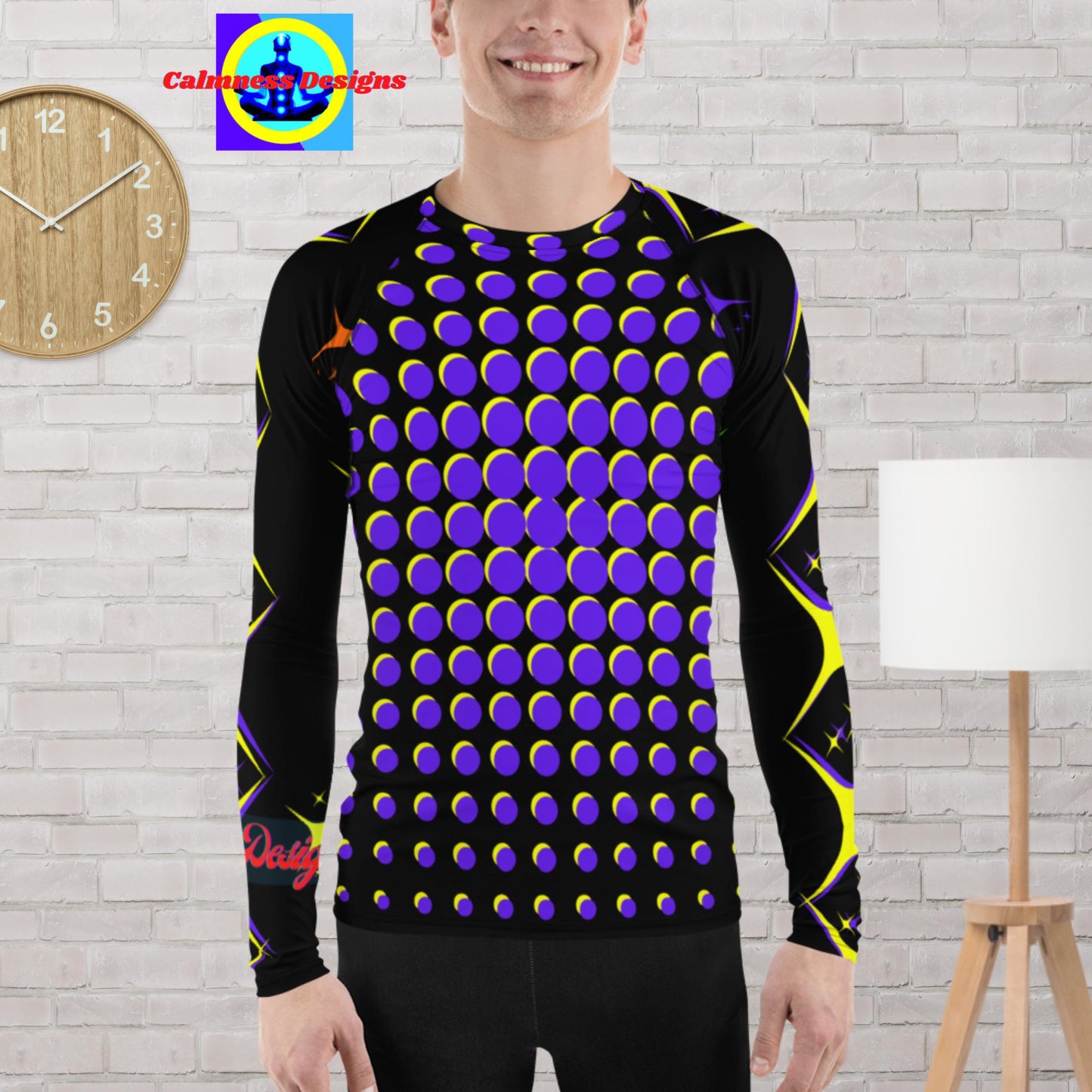 Diamond Stars Designer, Men's Rash Guard