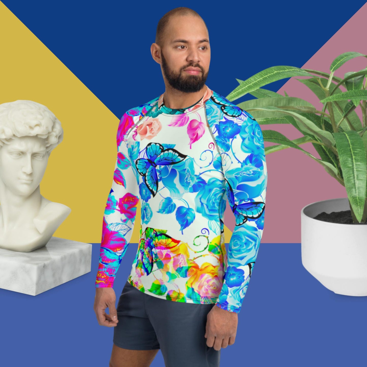 Bunches Of Roses, Men's Rash Guard
