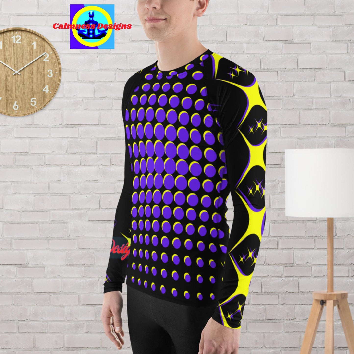 Diamond Stars Designer, Men's Rash Guard