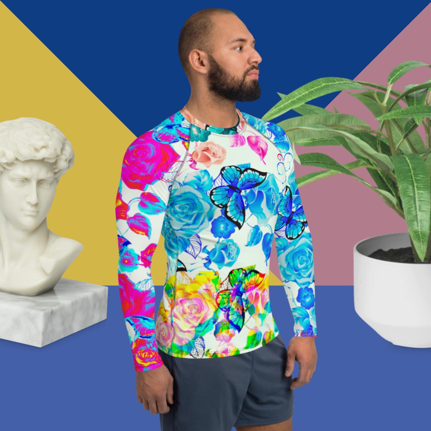 Bunches Of Roses, Men's Rash Guard